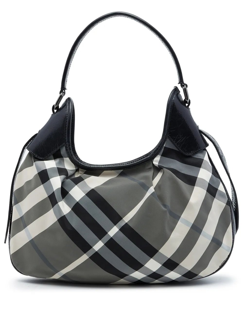 Burberry 2000-2017 Beat Check Nylon Brooklyn Hobo shoulder bag