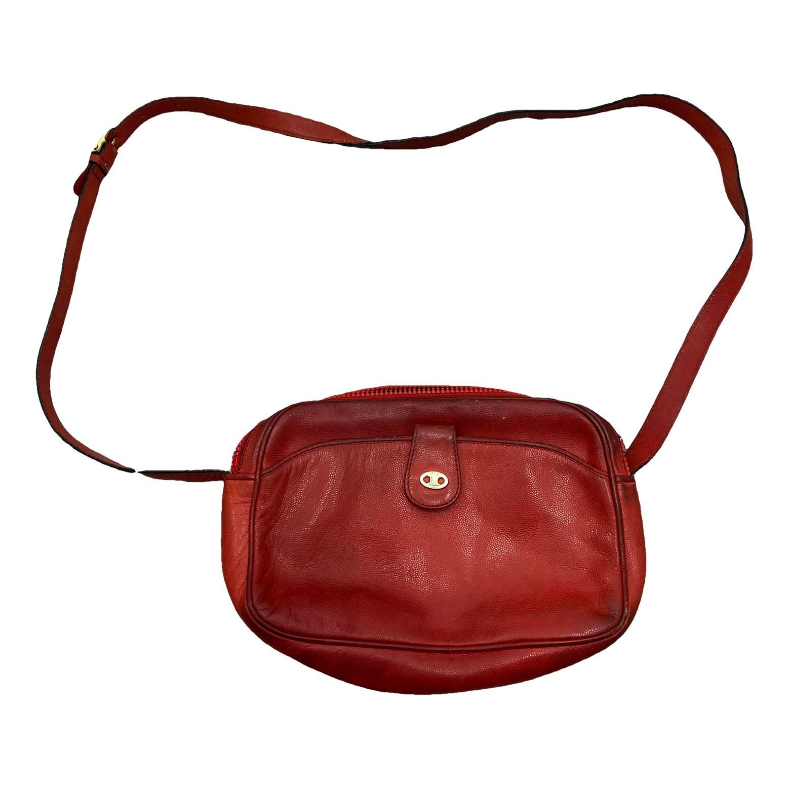 Trotteur leather crossbody bag