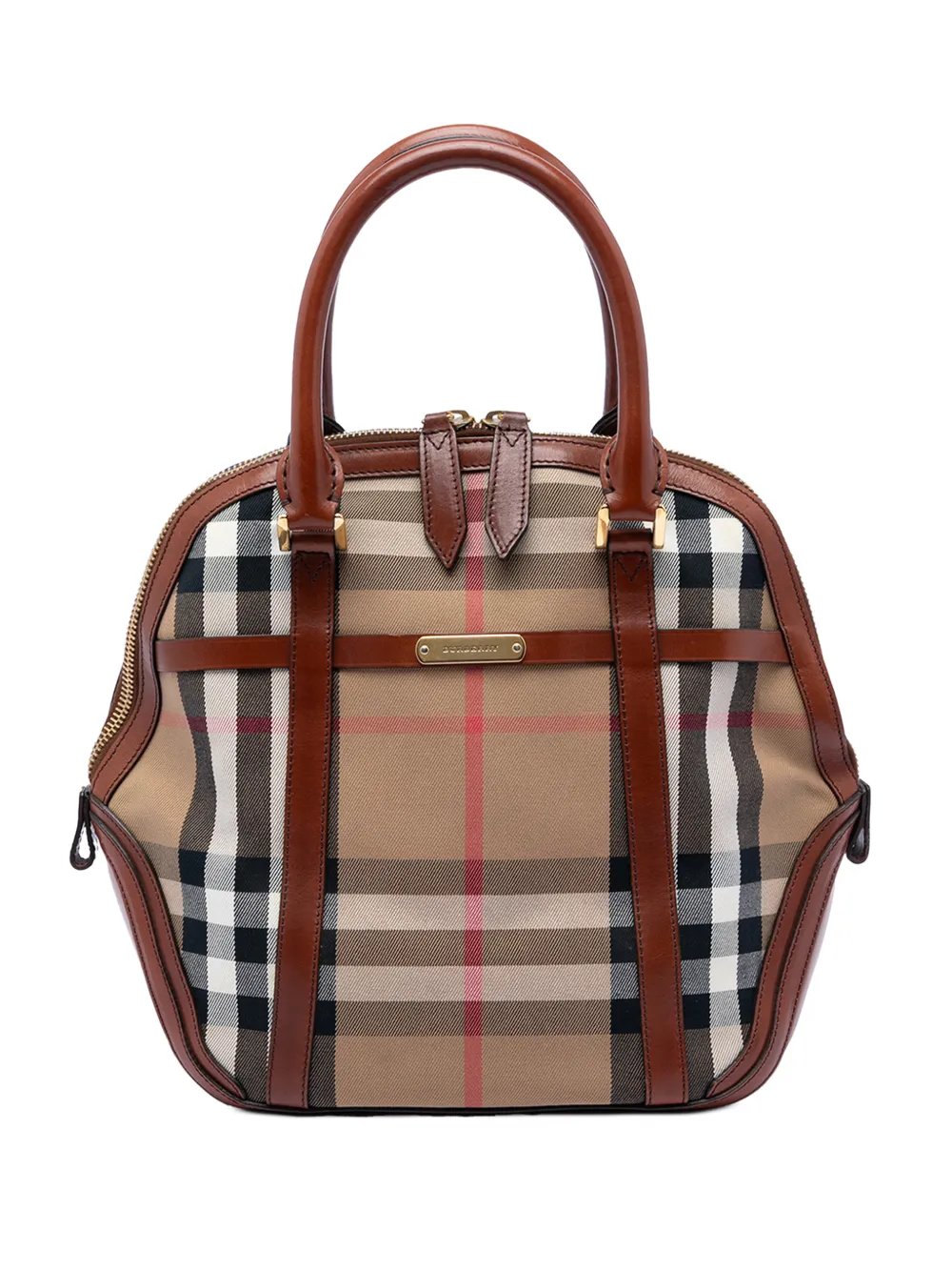2000-2017 Medium House Check Canvas Bridle Orchard handbag