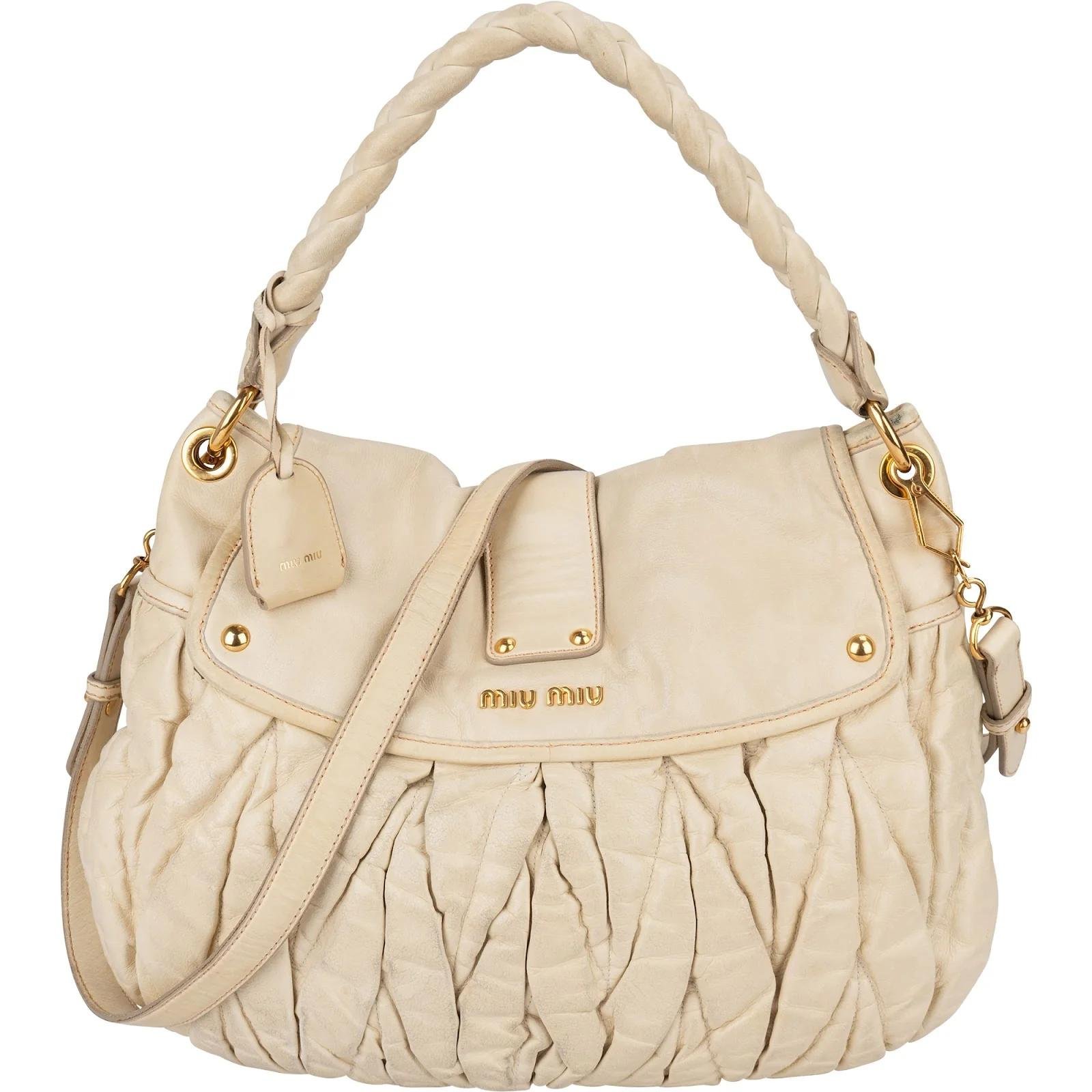 Matelassé leather handbag