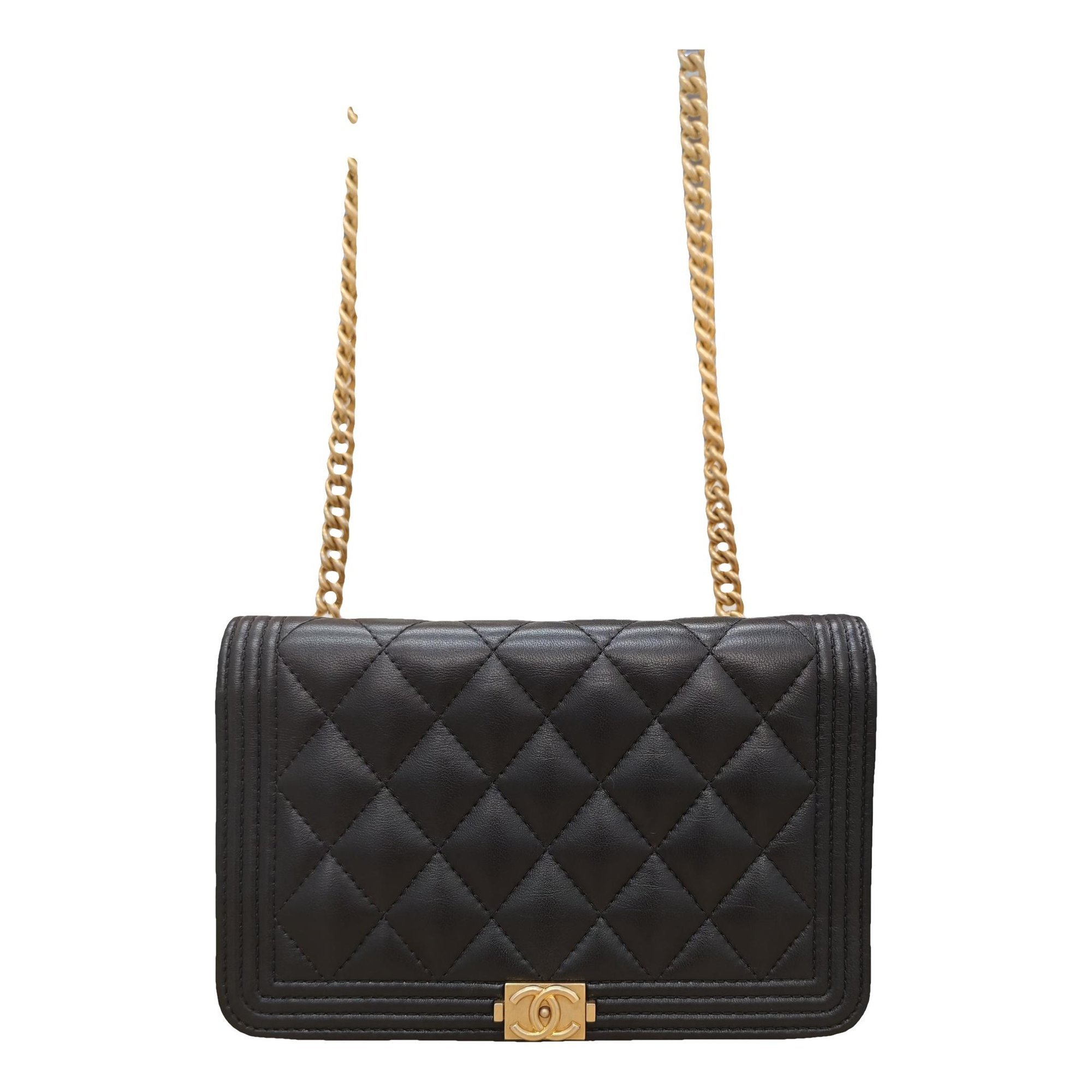 Wallet On Chain Boy leather crossbody bag