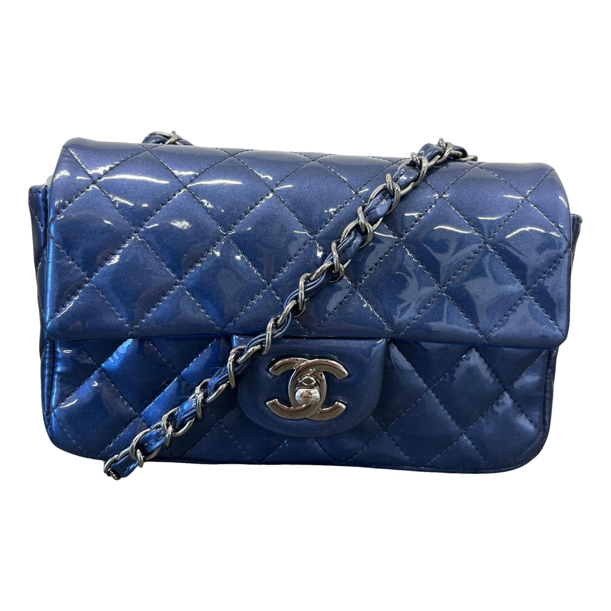 Patent leather handbag