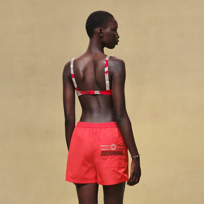 Rouge Amazone Embroidered Shorts