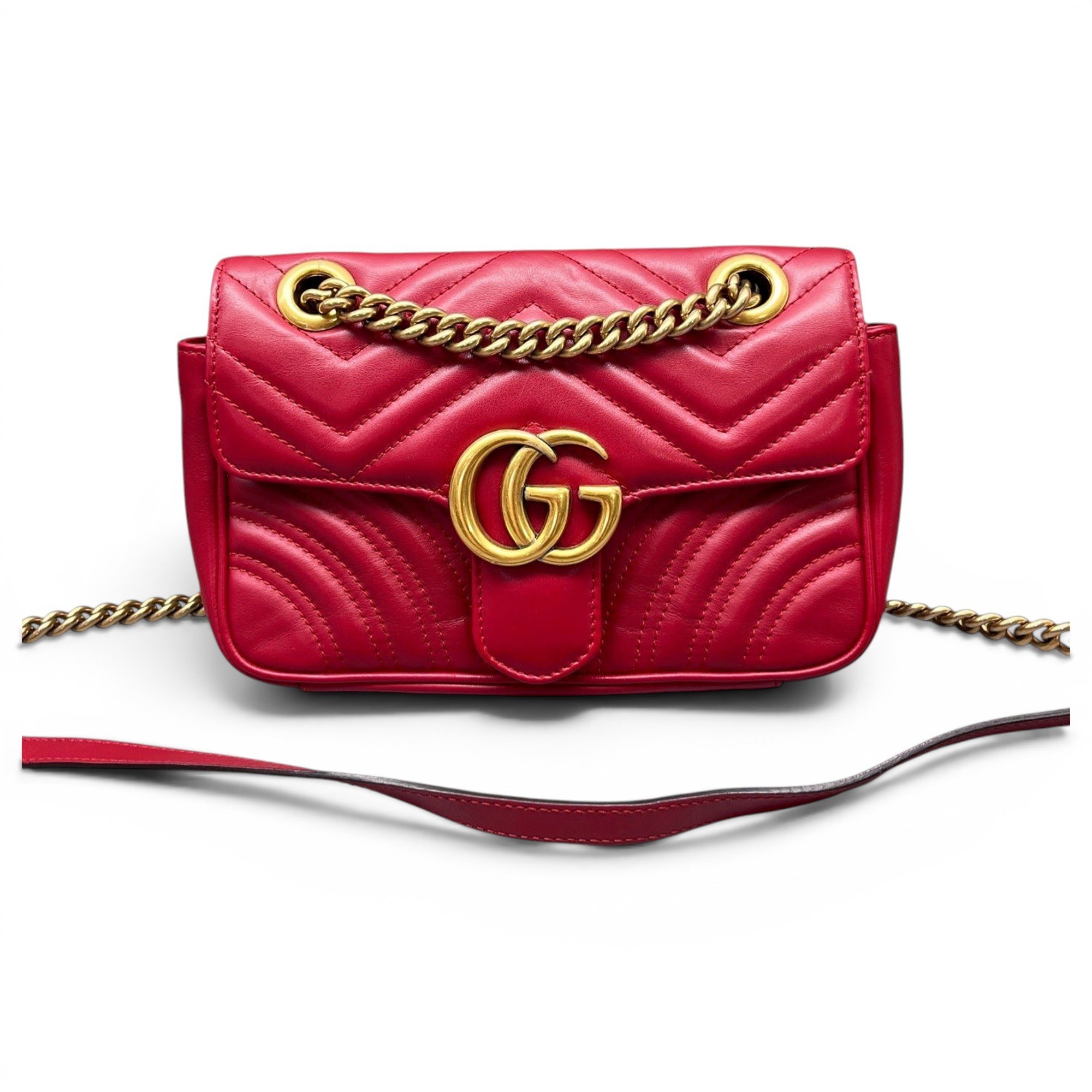 GG Marmont Flap leather crossbody bag