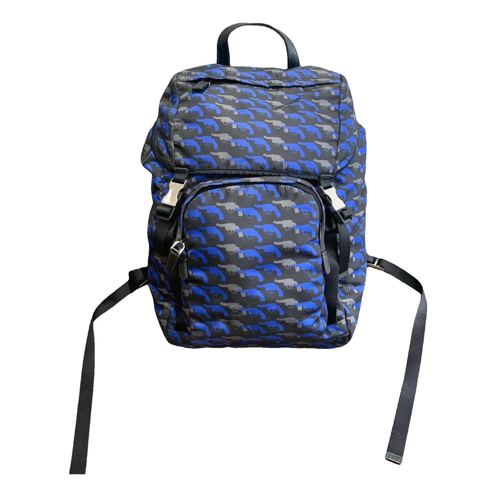 Re-Nylon leather backpack