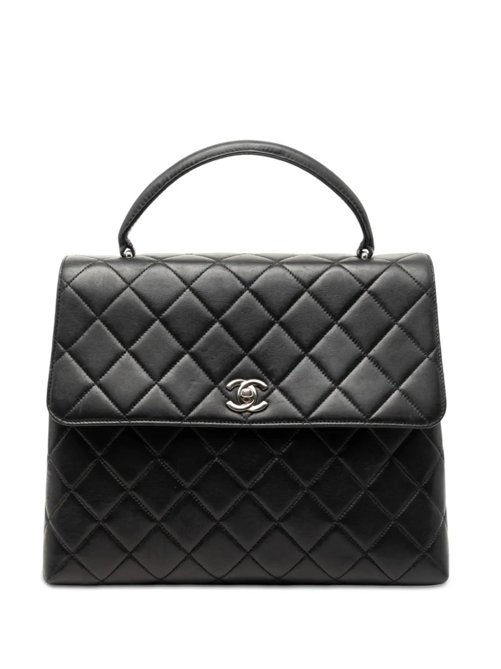 2000-2002 Quilted Lambskin Kelly Top Handle Bag handbag