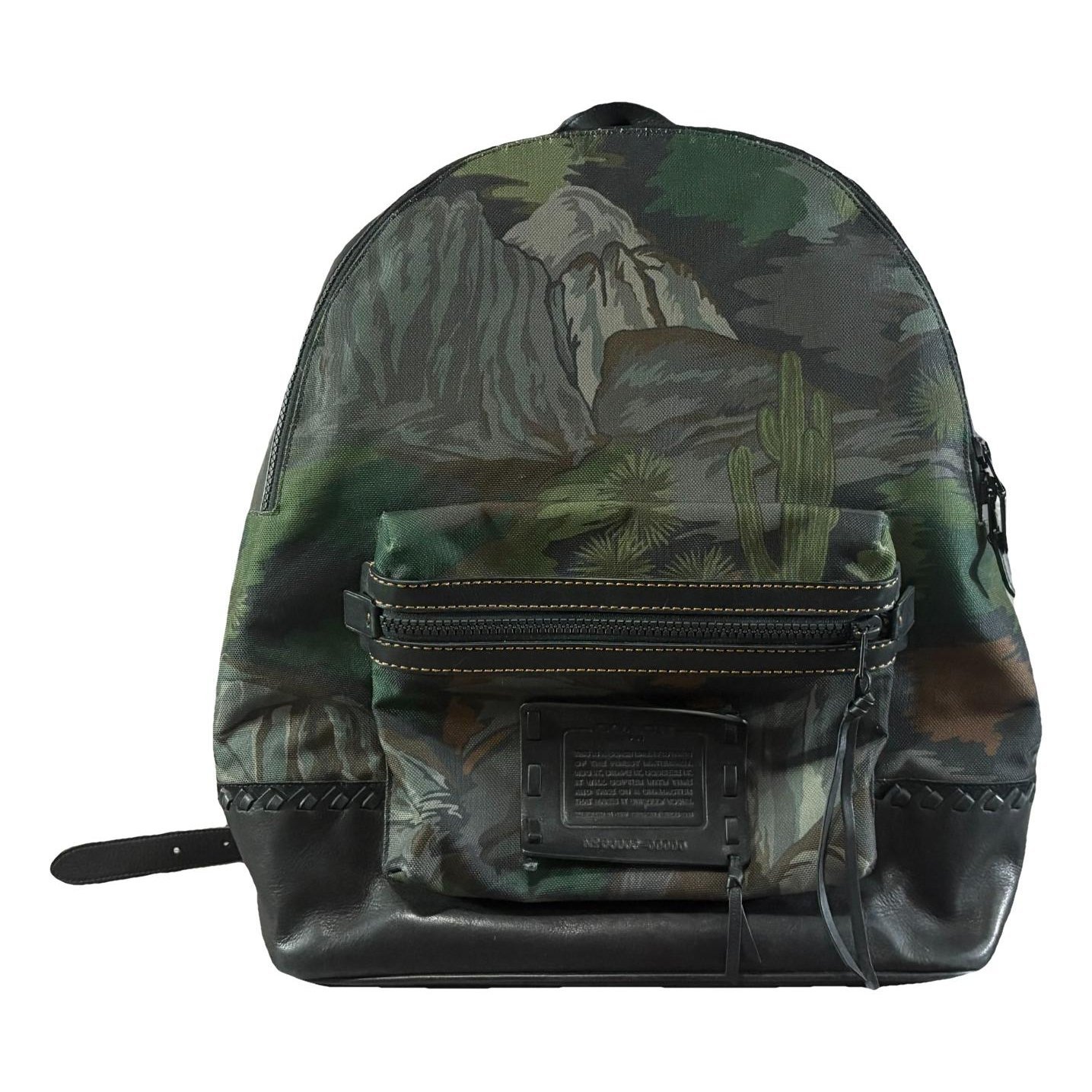 Campus leather backpack