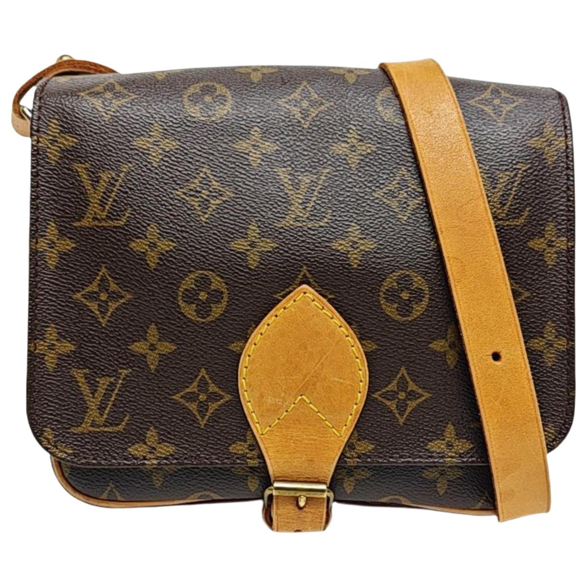 Cartouchière leather crossbody bag