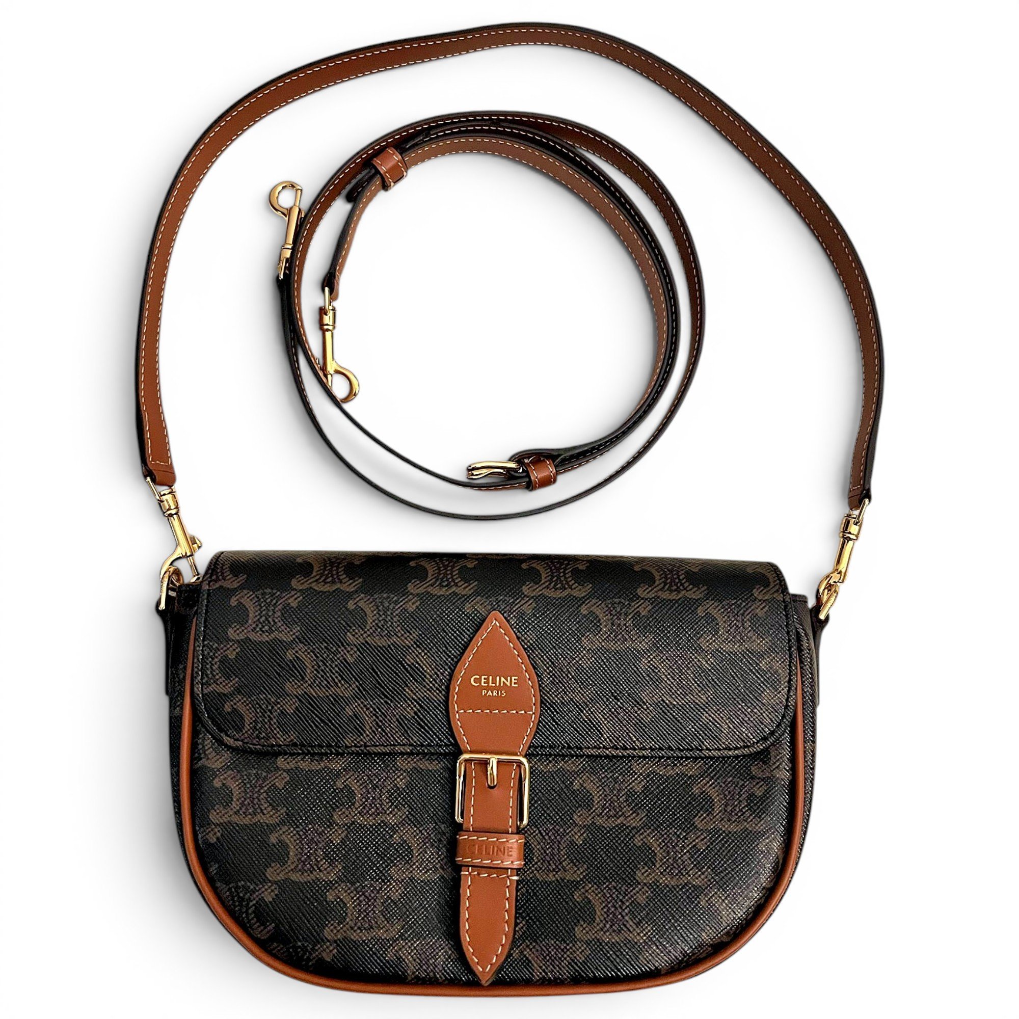 Folco leather crossbody bag