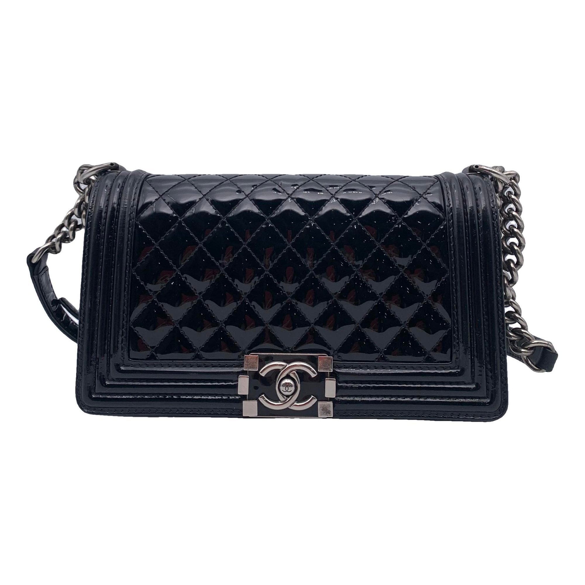Boy patent leather handbag