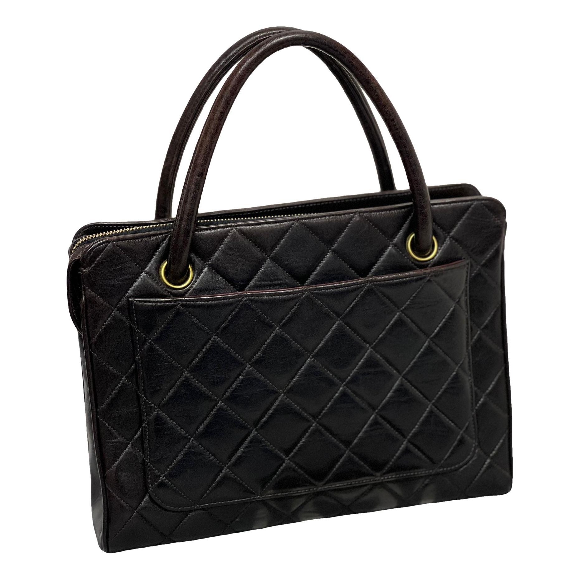 Leather tote
