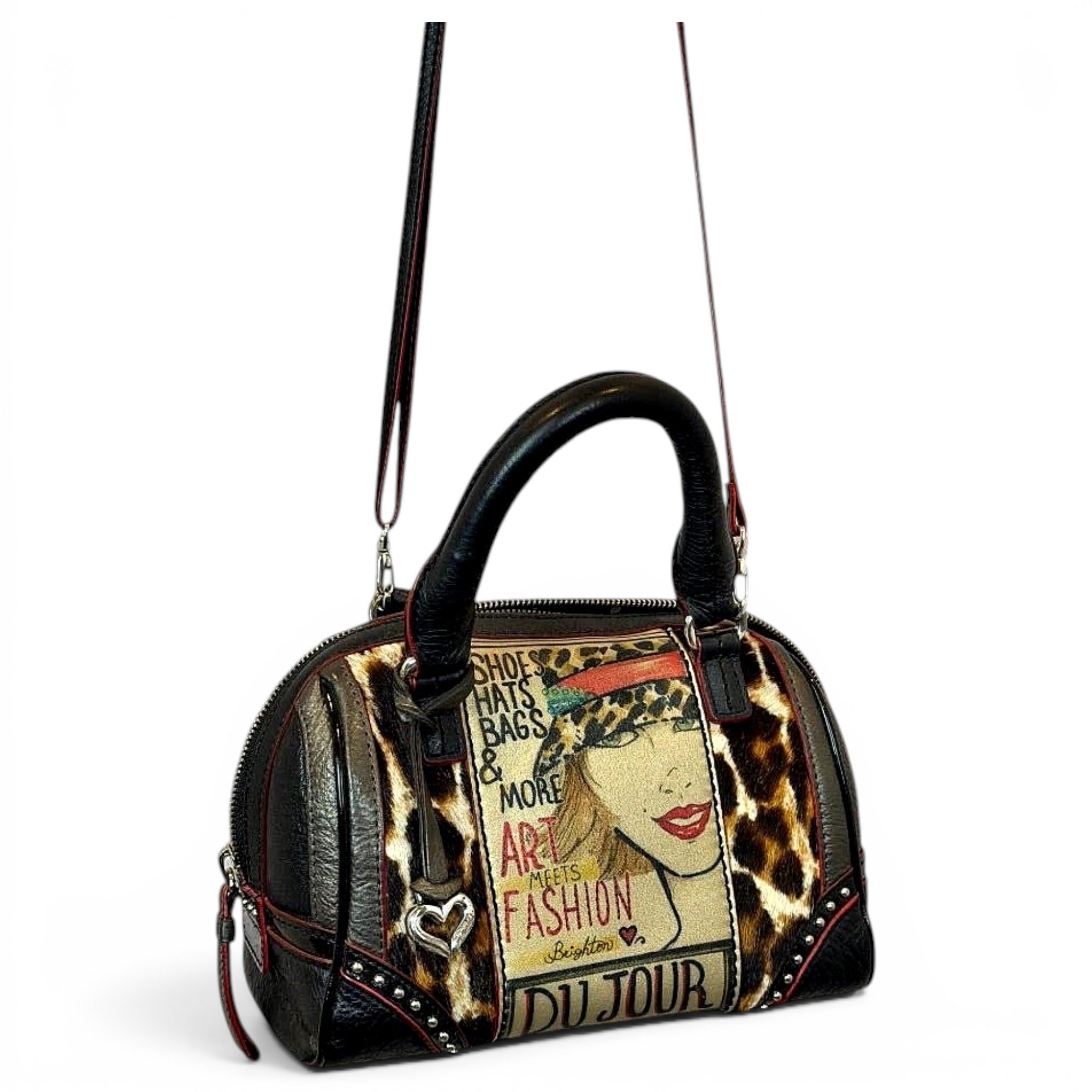Leather handbag