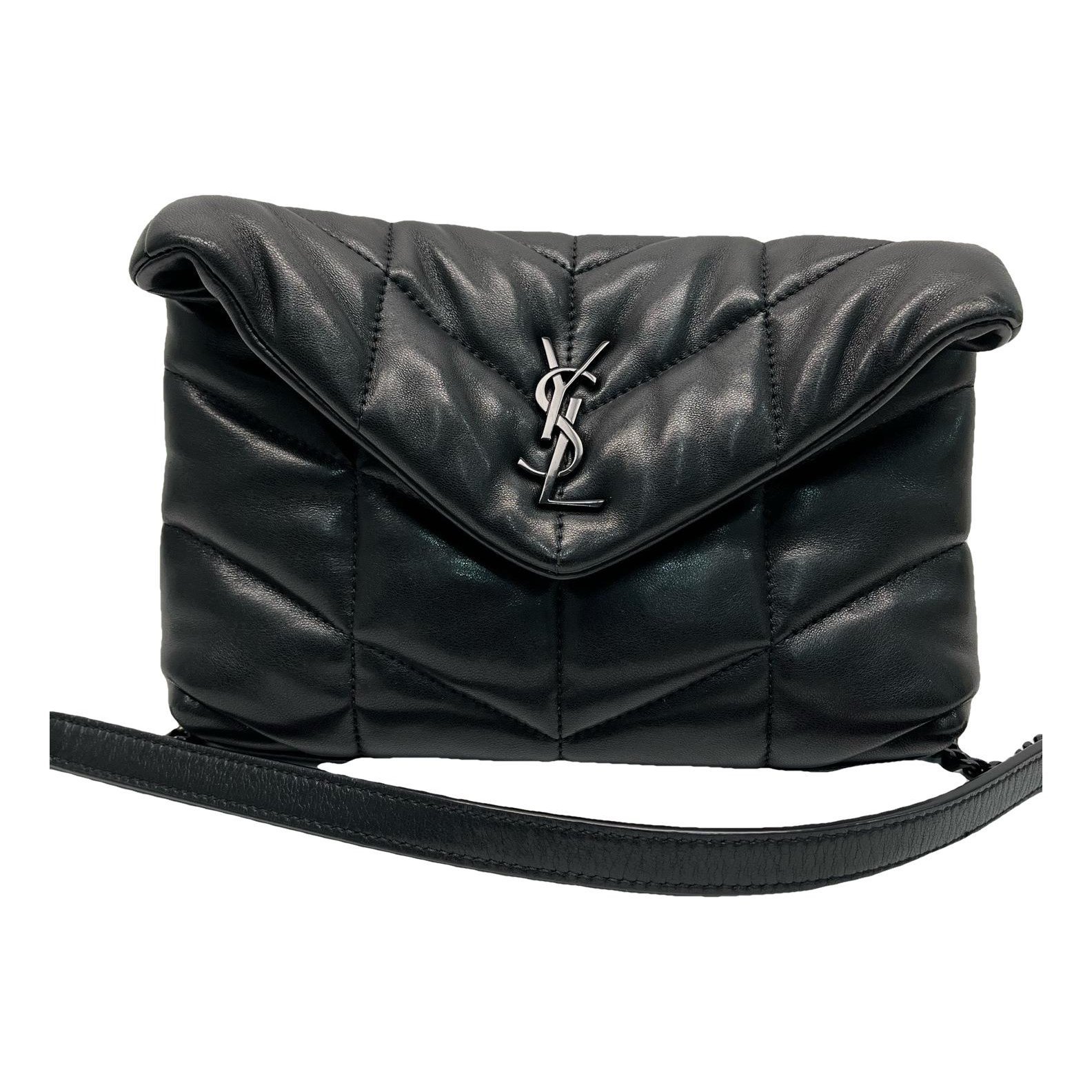 Loulou Puffer leather crossbody bag