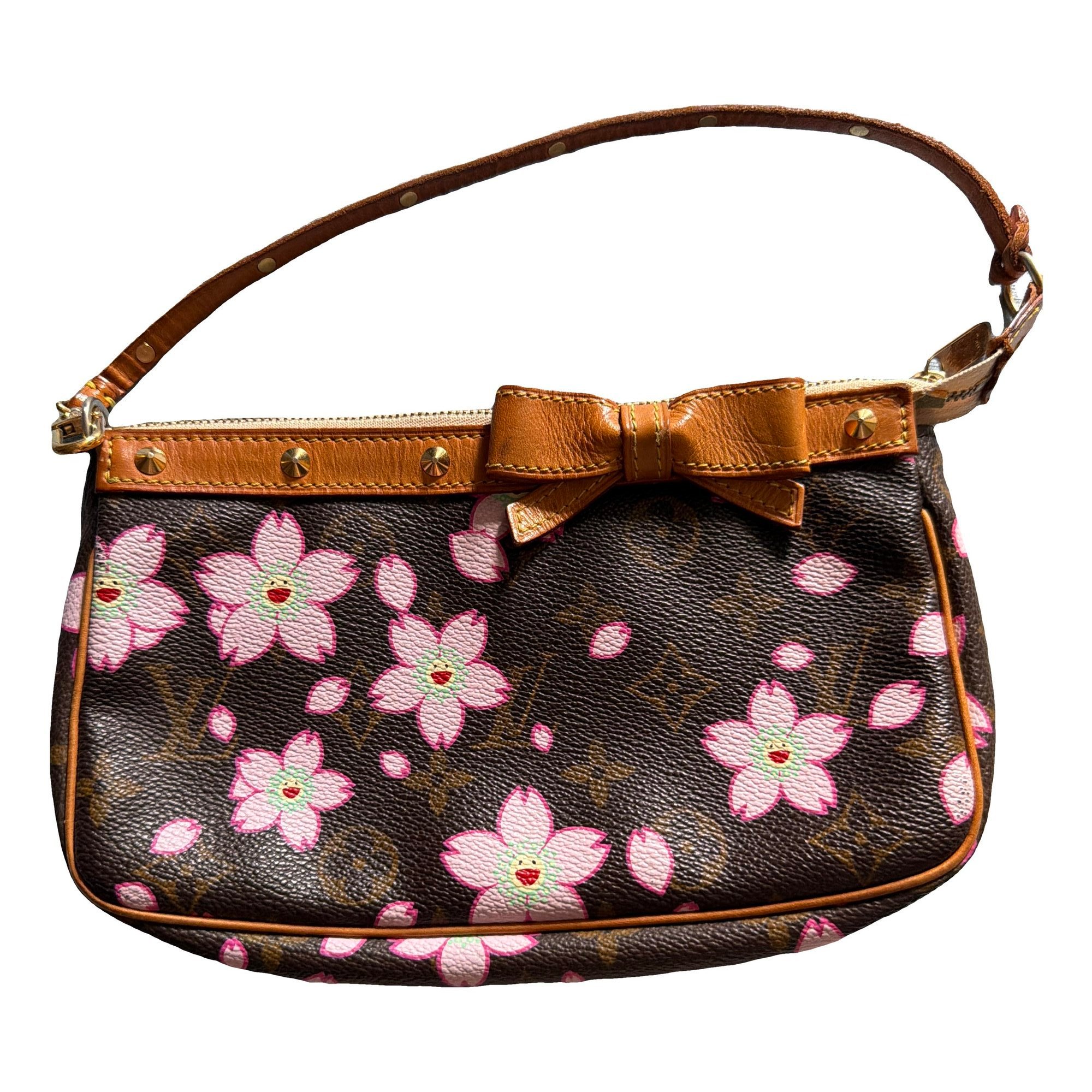 Leather clutch bag