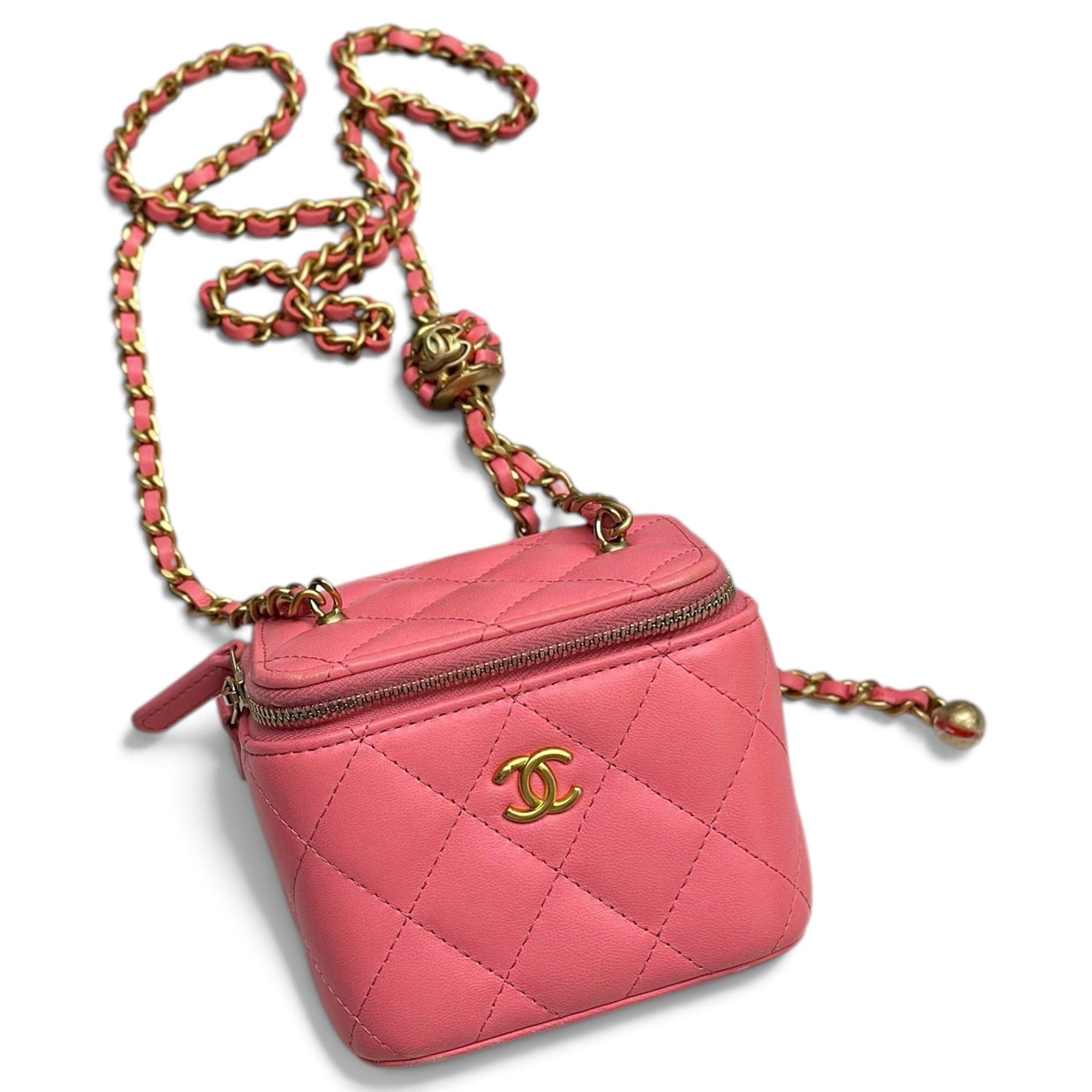Trendy CC Vanity leather handbag