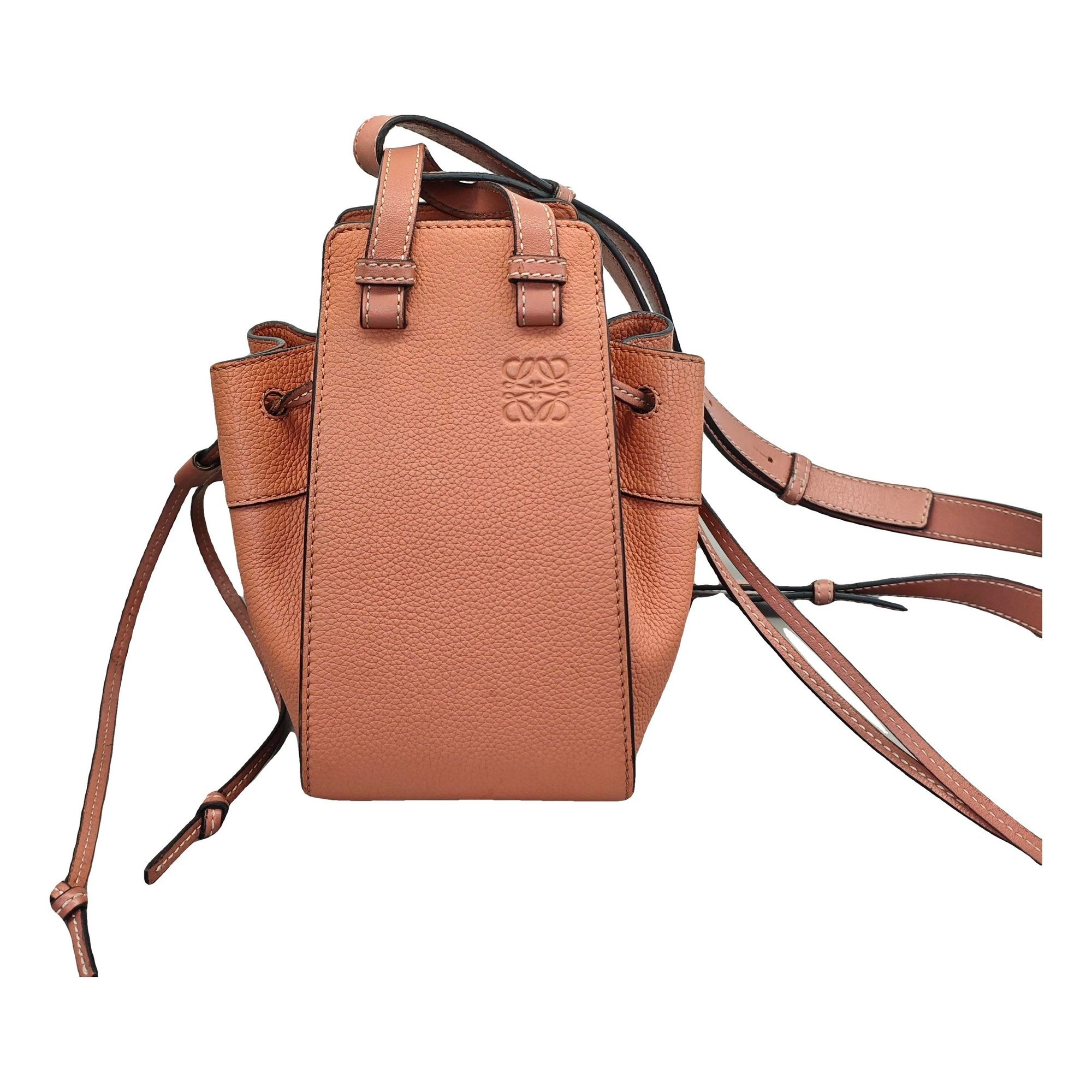 Hammock leather handbag