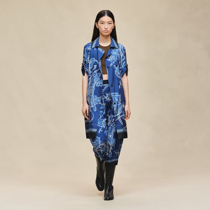 Bleu Lagune "Ex-libris a Main Levee" Dress
