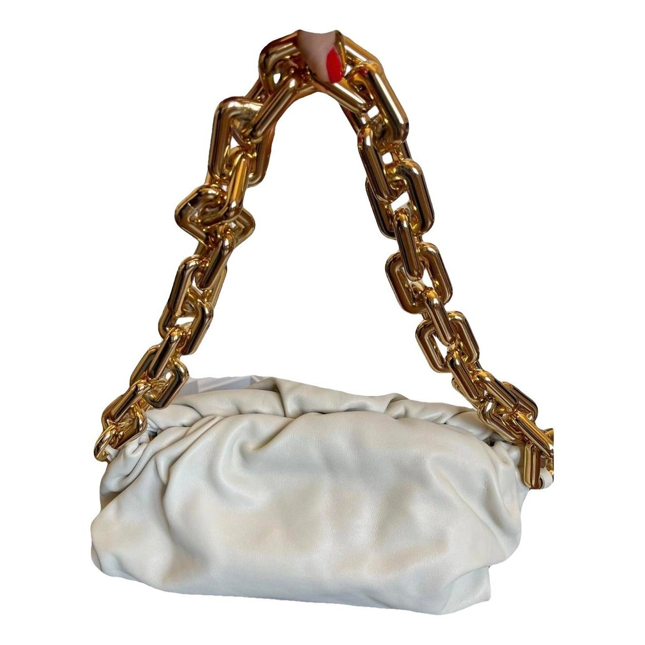 Chain Pouch leather handbag