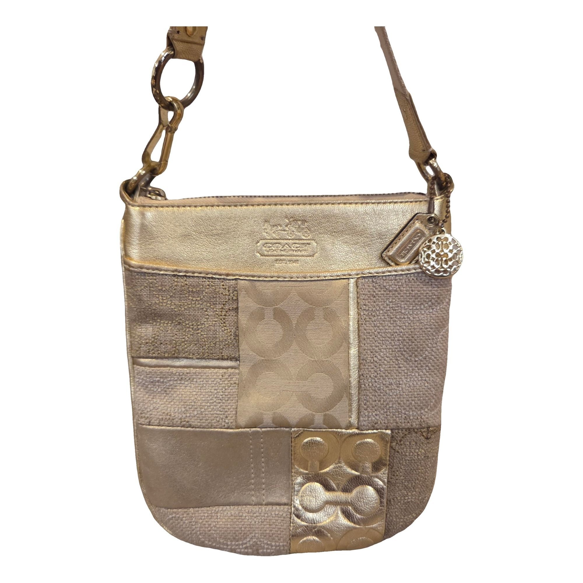 Canvas Courier Crossbody glitter crossbody bag