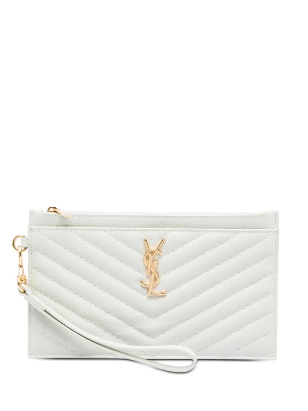 2022 Grain De Poudre Chevron Monogram Bill Pouch clutch bag
