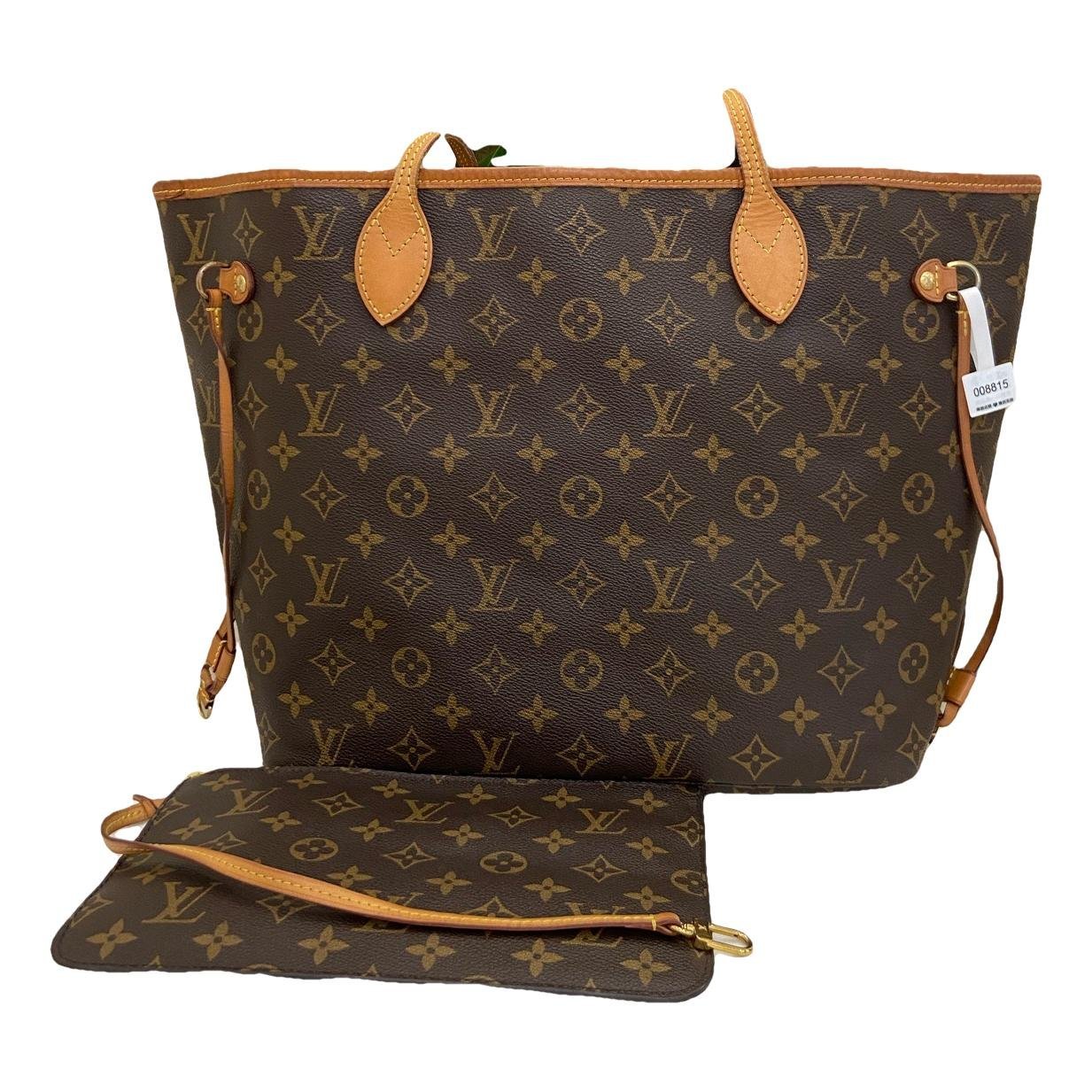Louis Vuitton Neverfull leather handbag