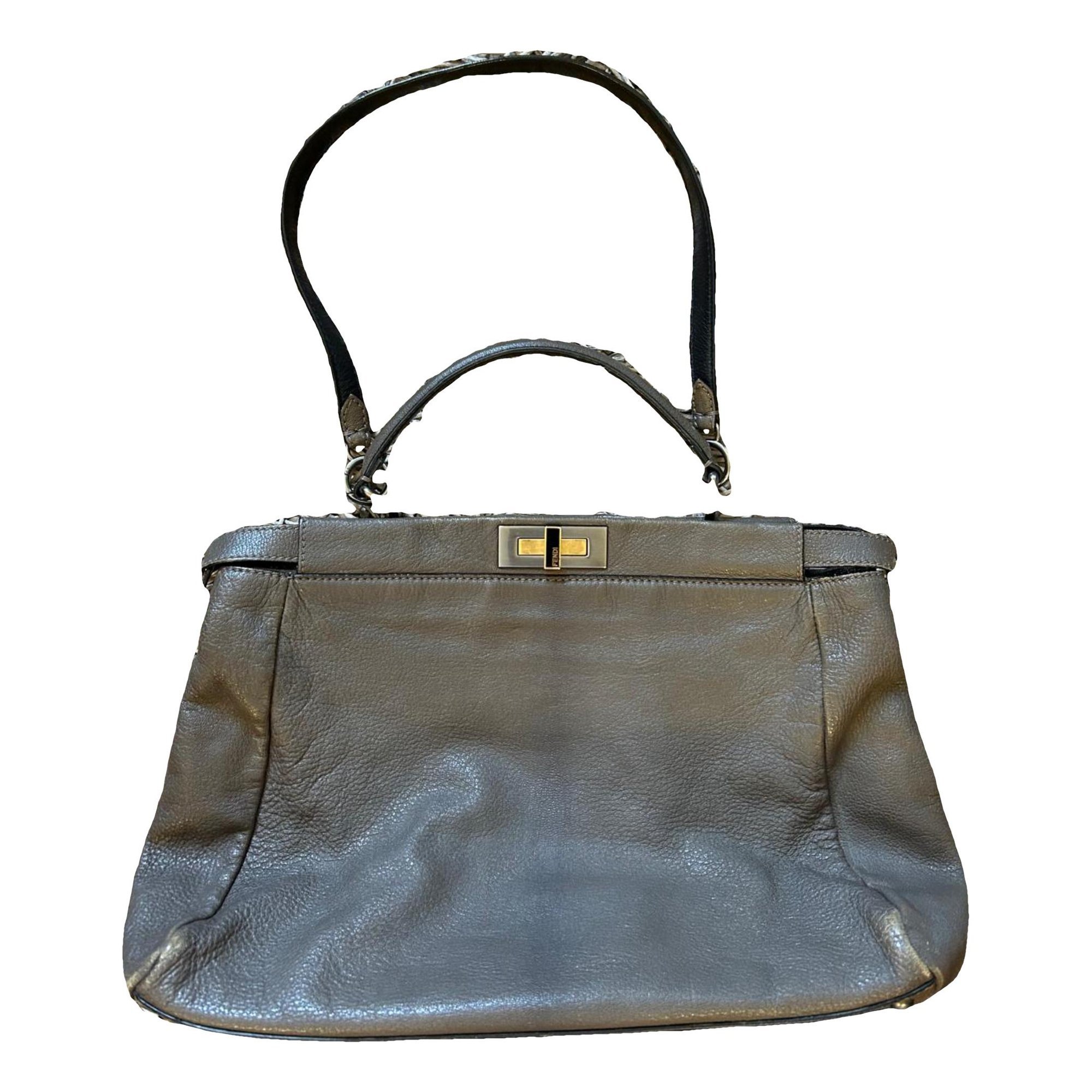 Peekaboo leather handbag