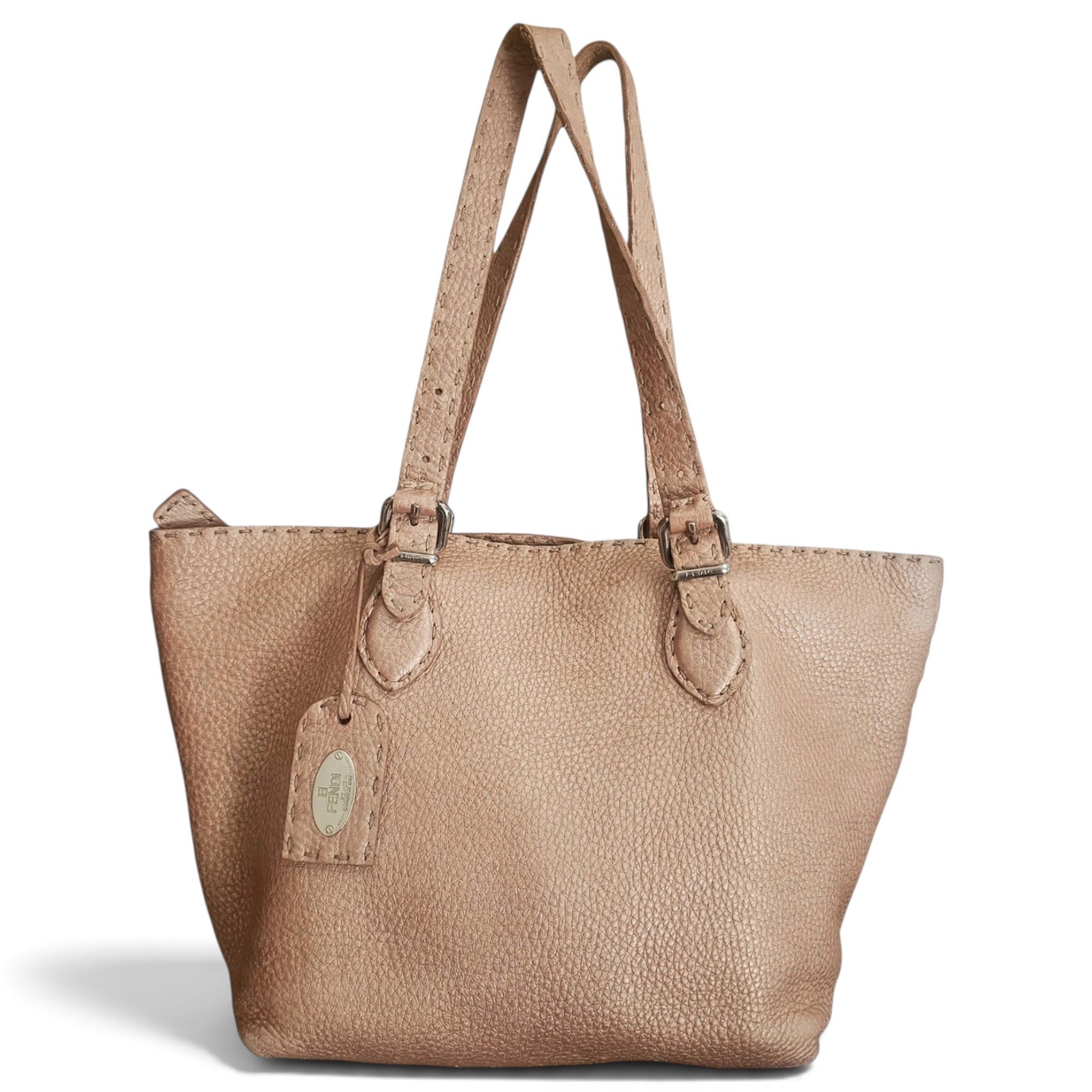 Fendi Anna Selleria leather tote