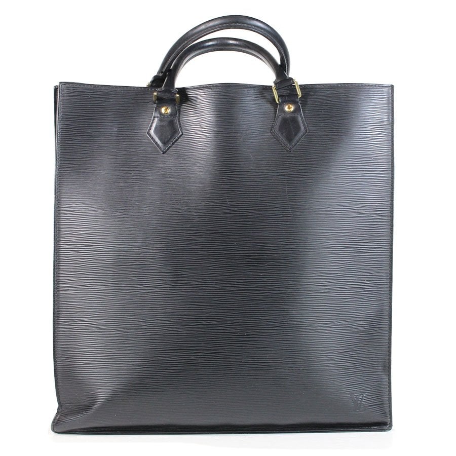 Plat leather tote