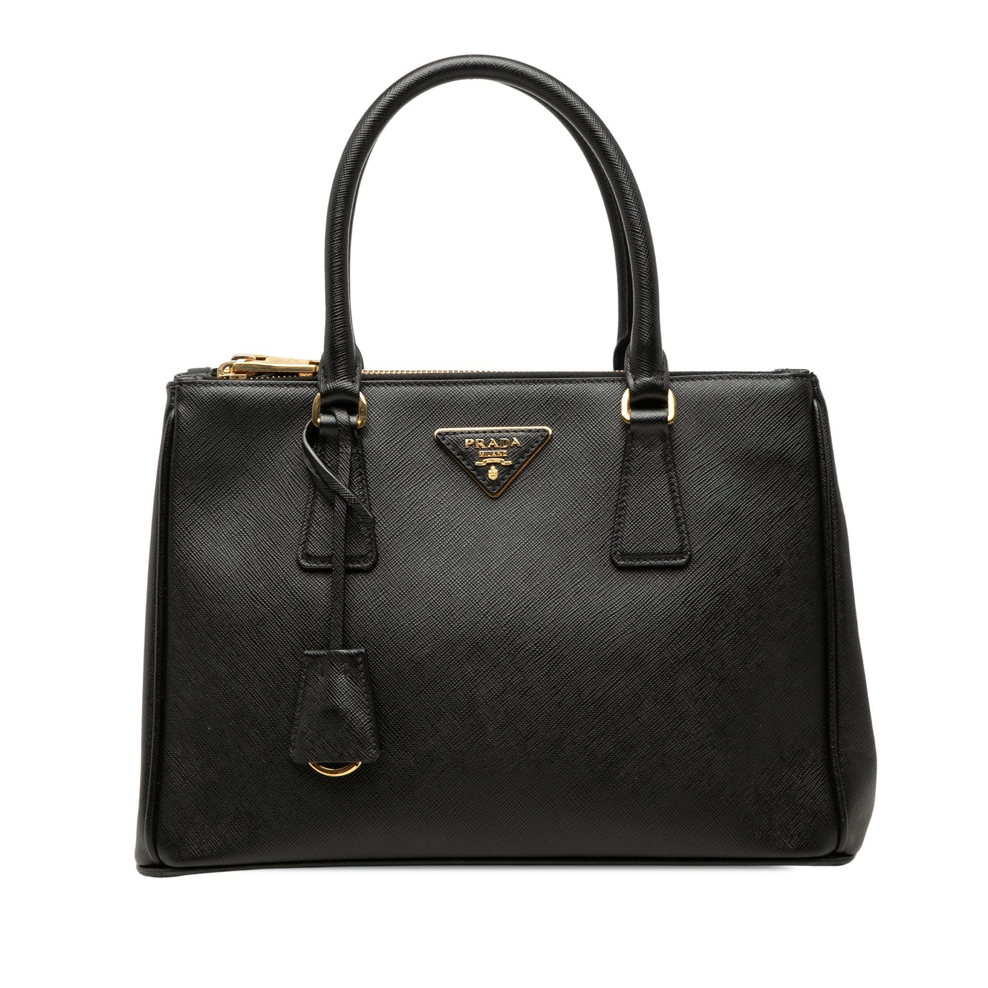 Double leather satchel