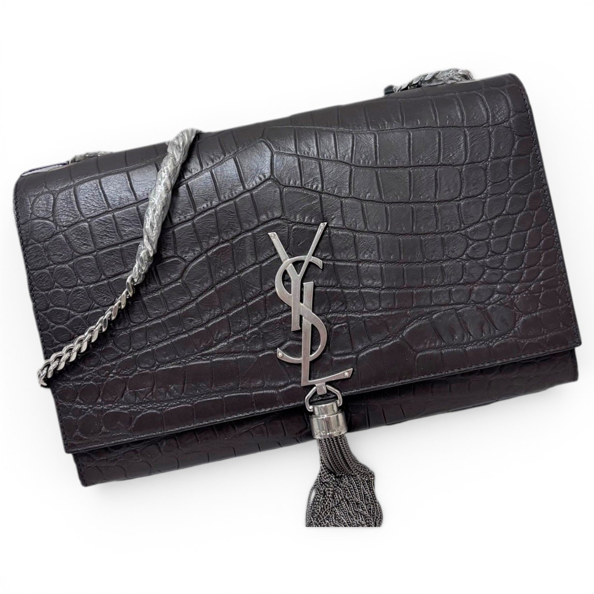 Pompom Kate leather handbag