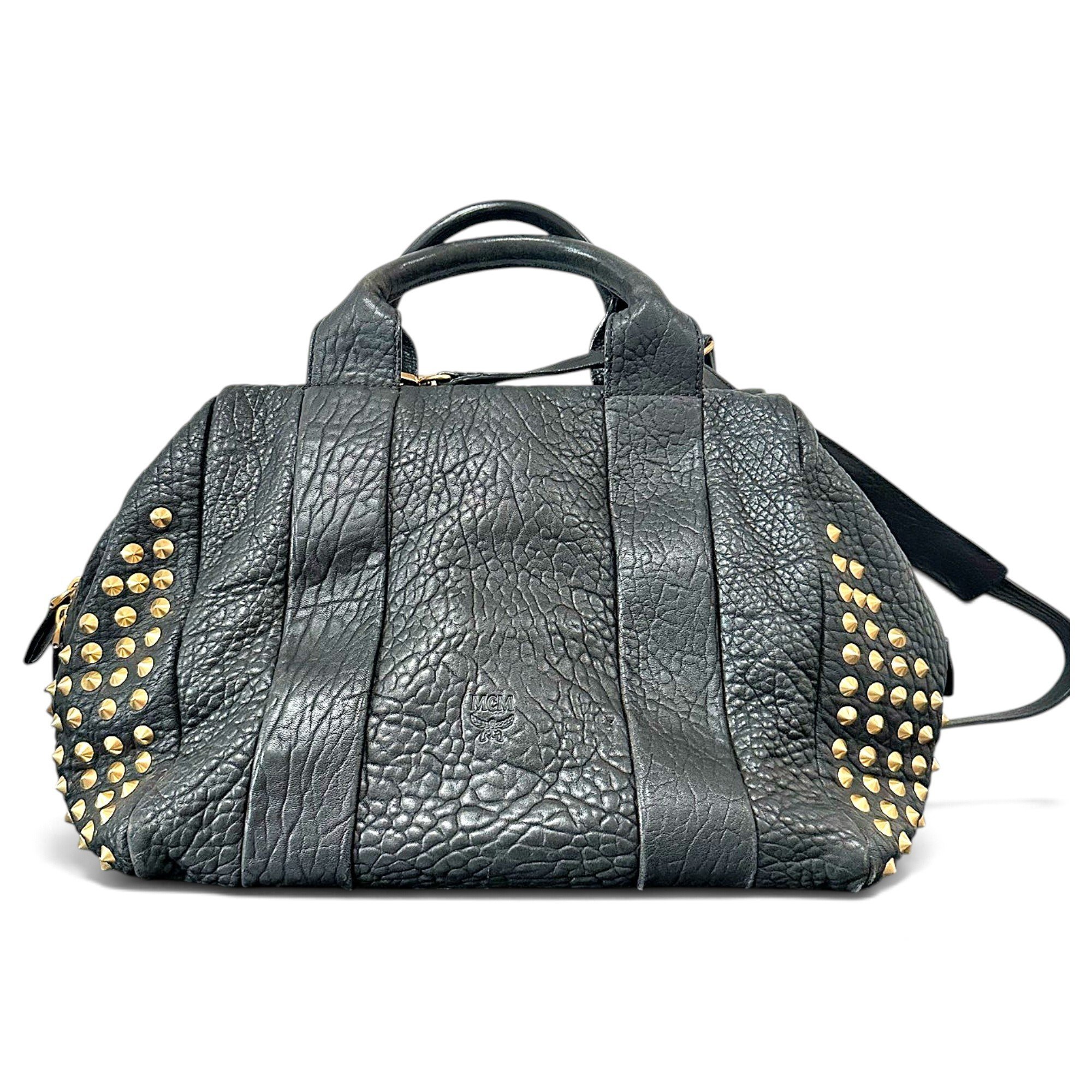 MCM Boston leather bag