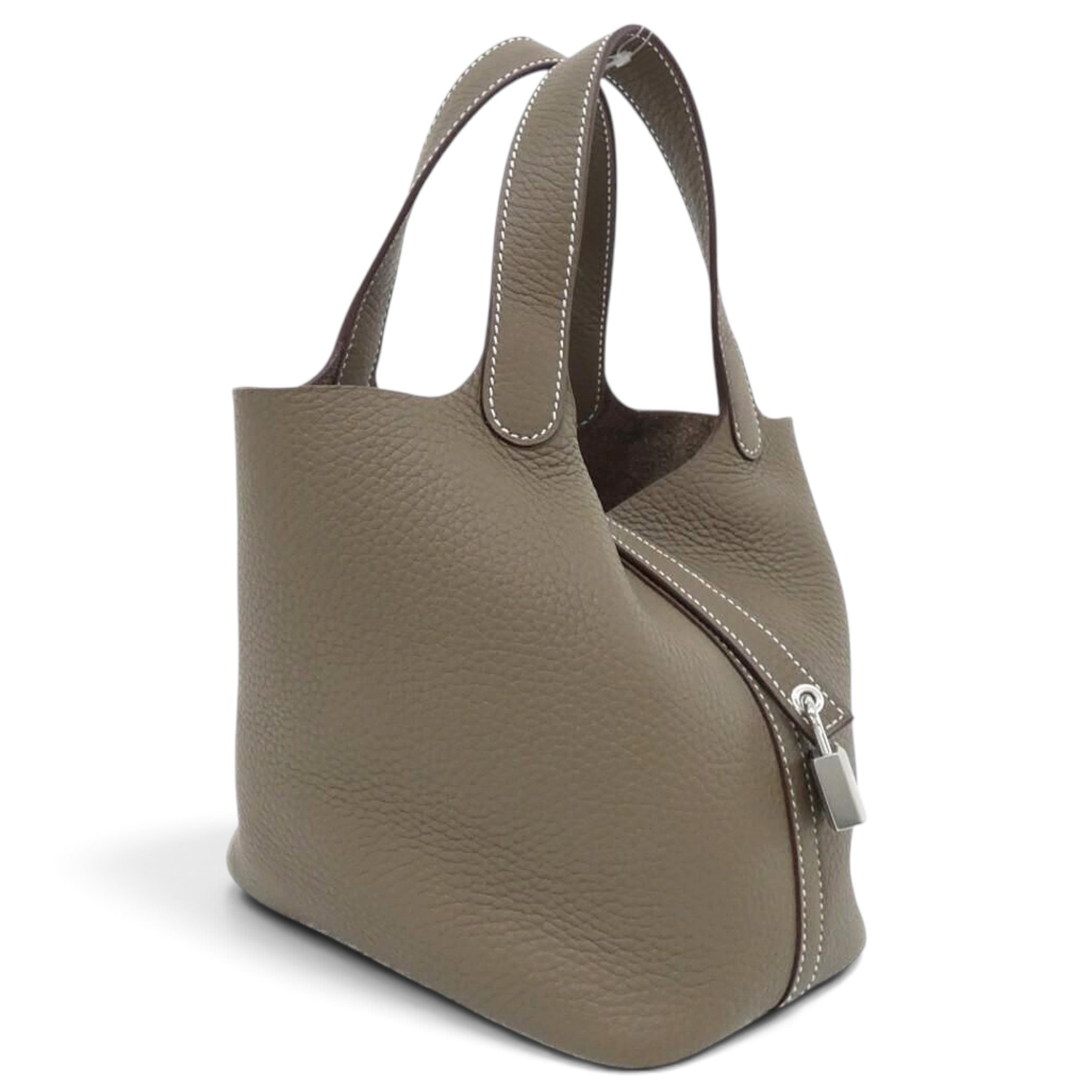 Picotin leather handbag