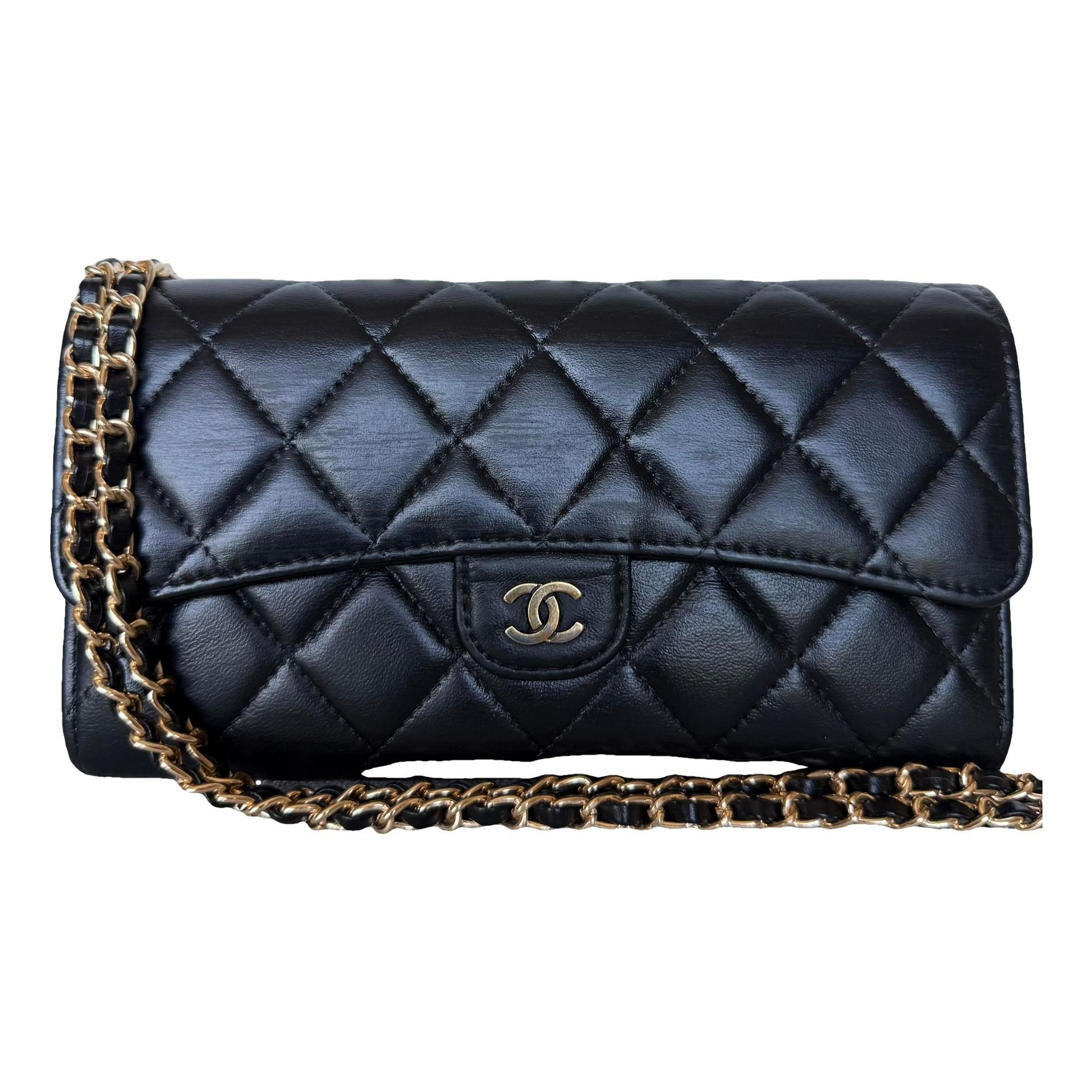 Wallet On Chain Timeless/Classique leather crossbody bag