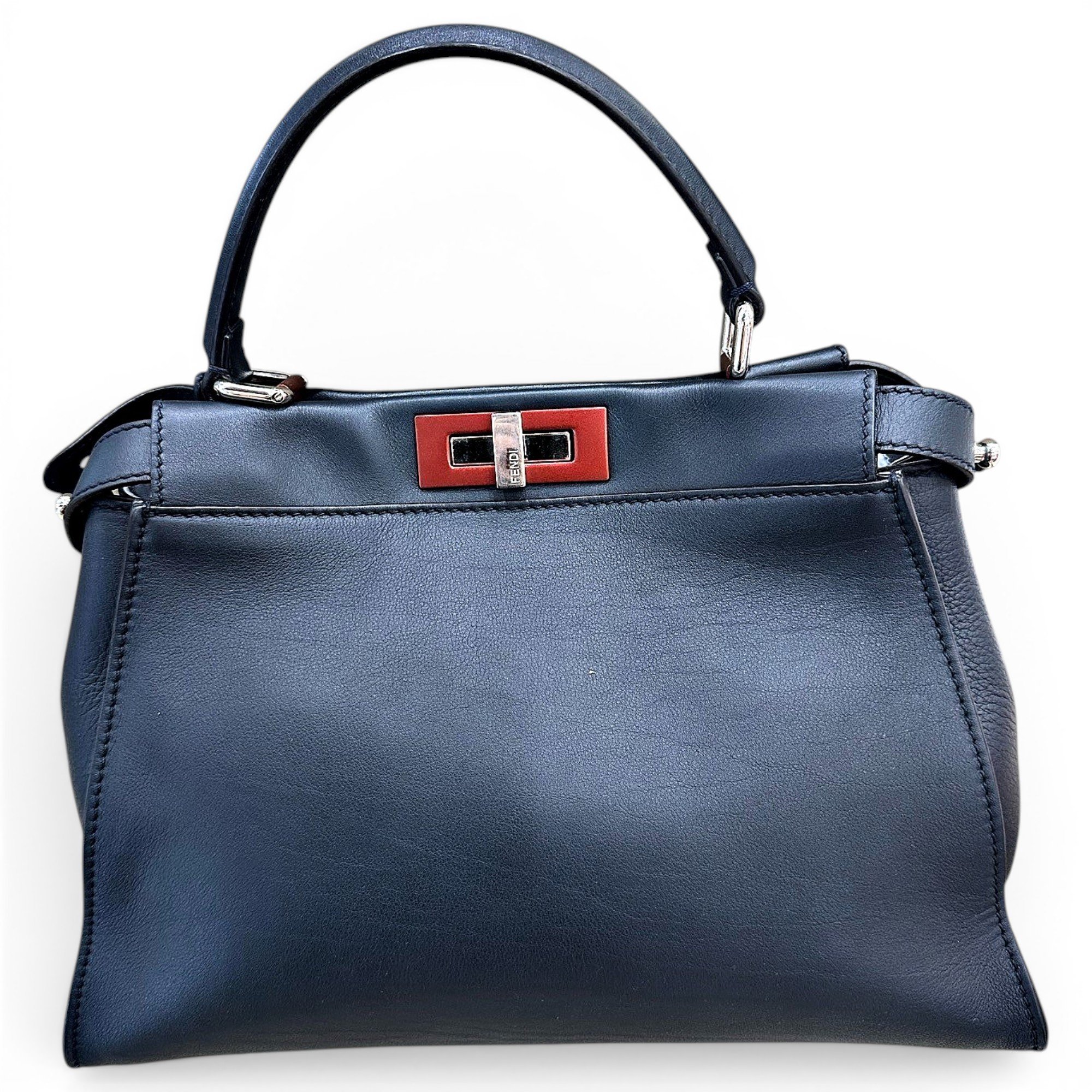 Peekaboo leather handbag