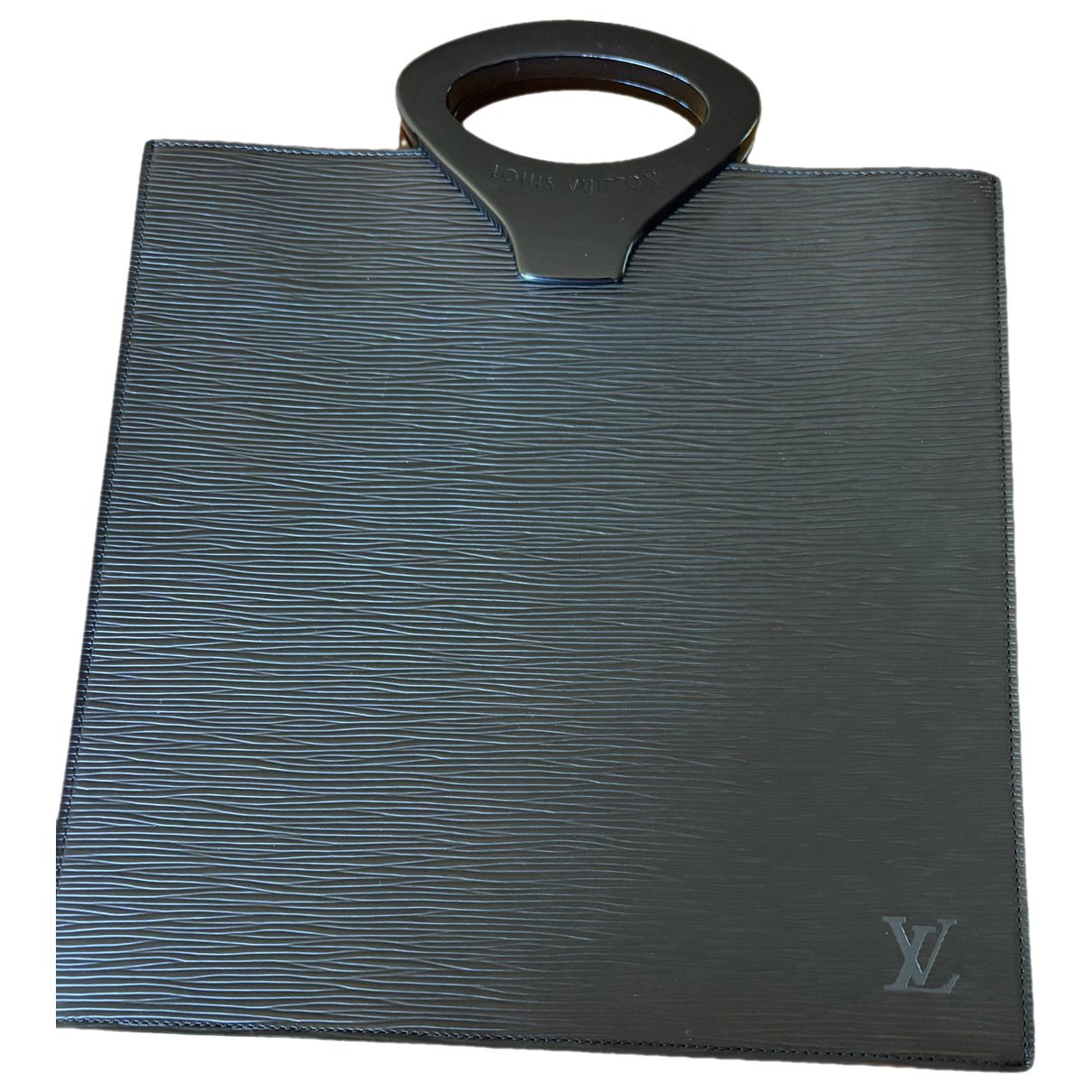 Plat leather tote