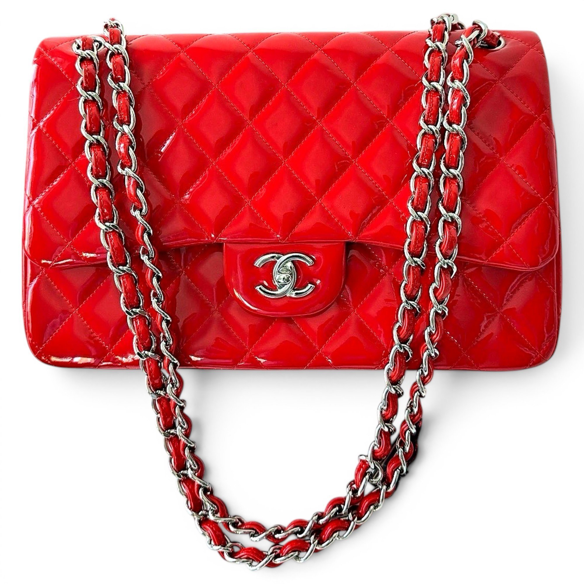 Timeless/Classique patent leather handbag
