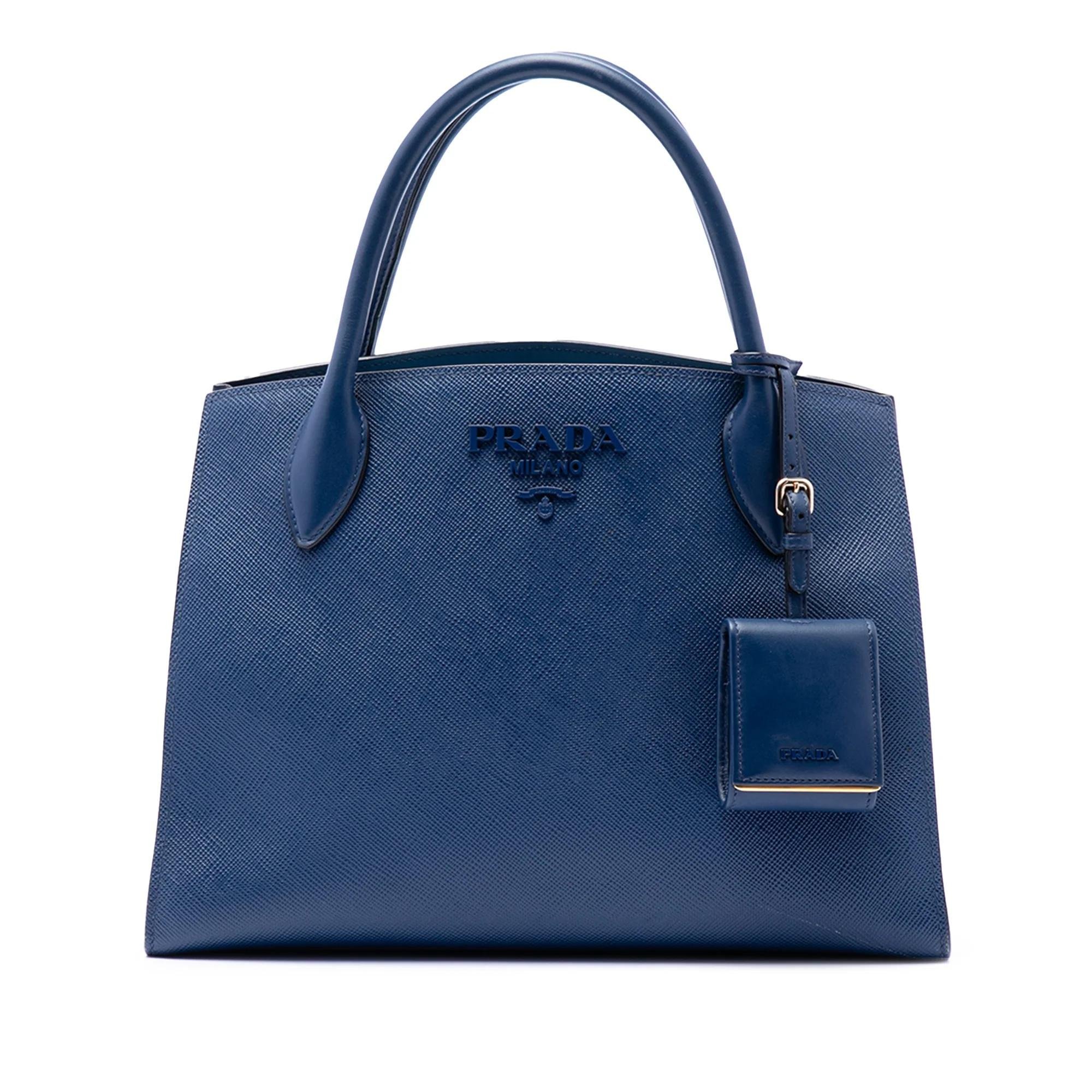 Monochrome leather satchel