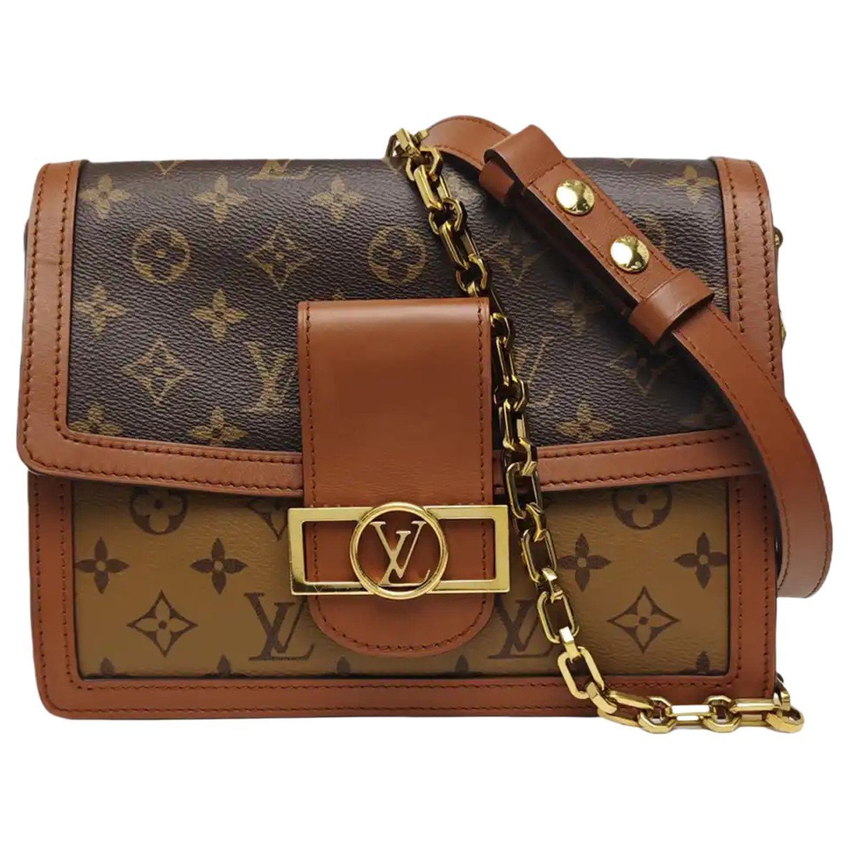 Dauphine leather crossbody bag
