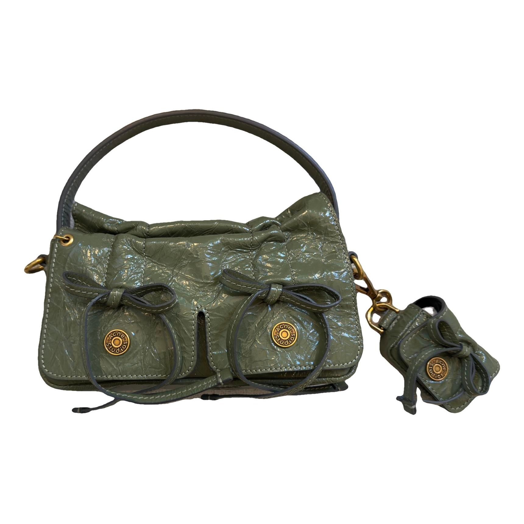 Multipocket leather handbag