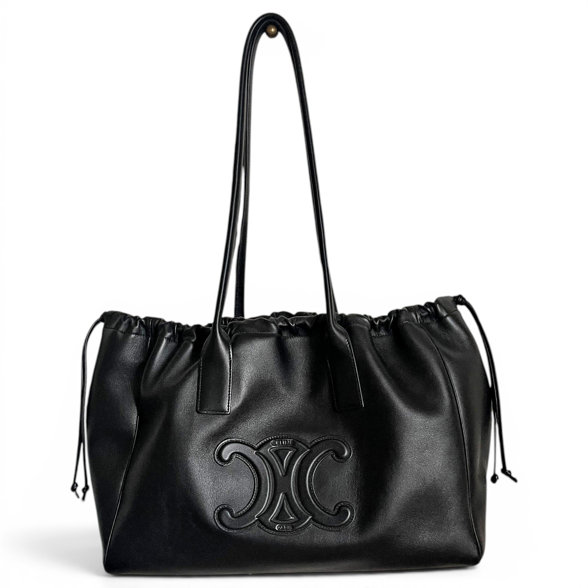 Cabas leather tote