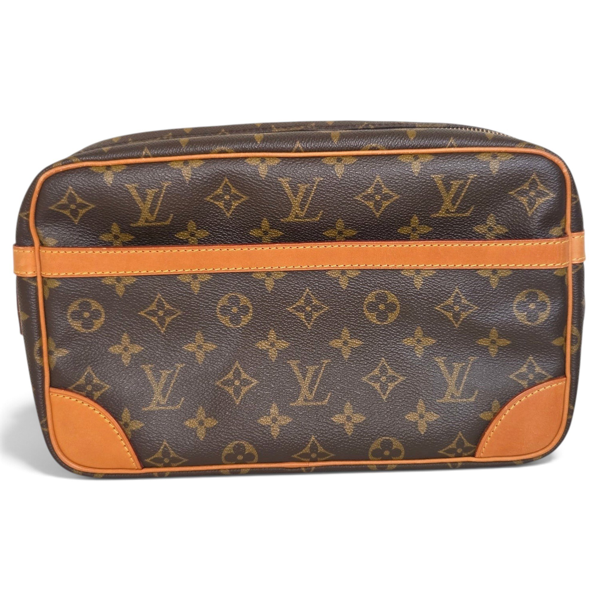 Leather clutch bag