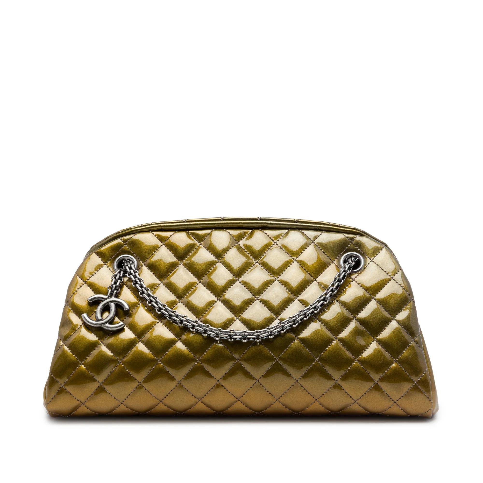 Mademoiselle patent leather handbag