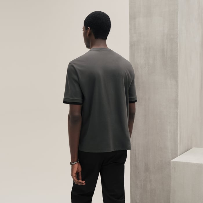 Vert Chrome "Piqures Sellier" T-shirt