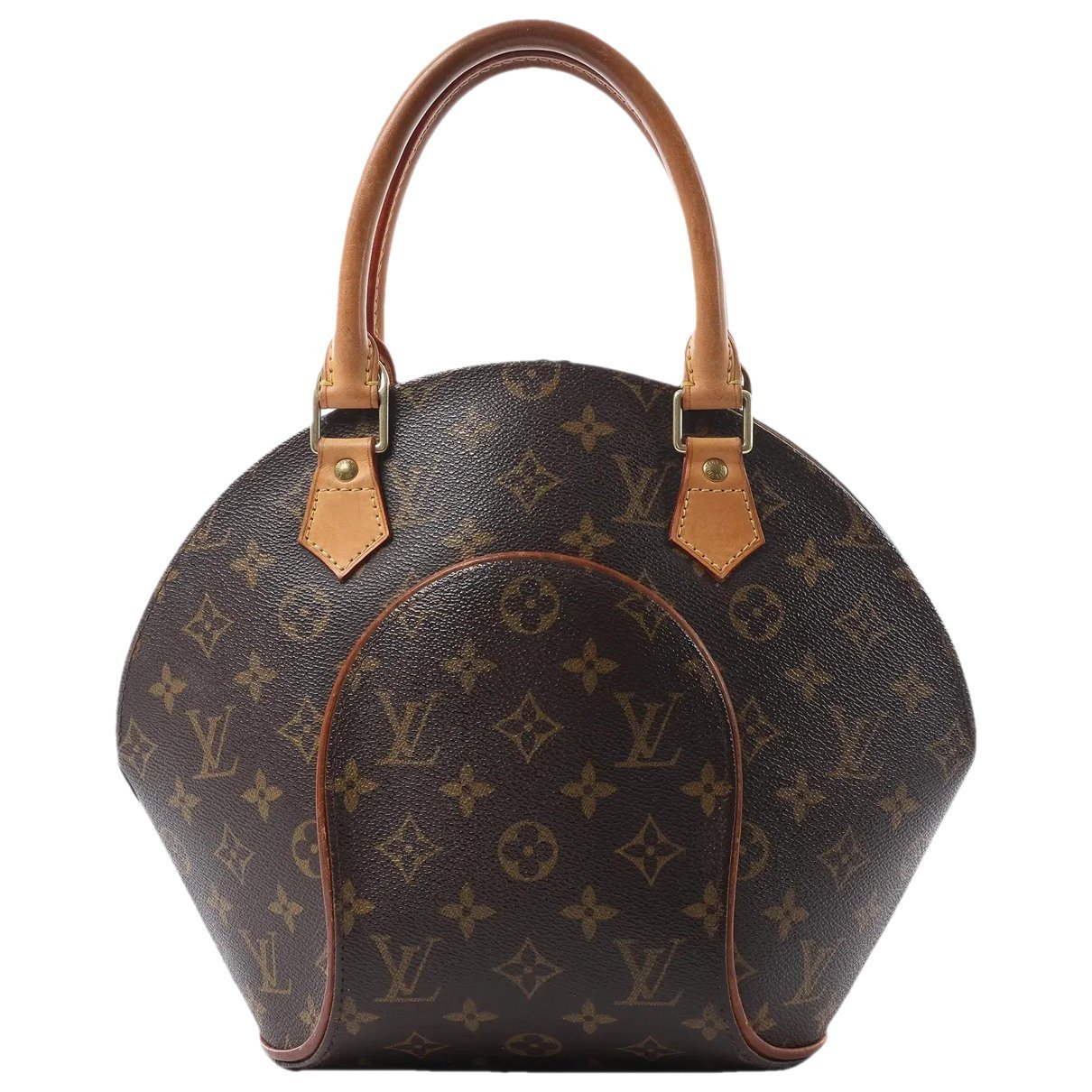 Ellipse leather handbag