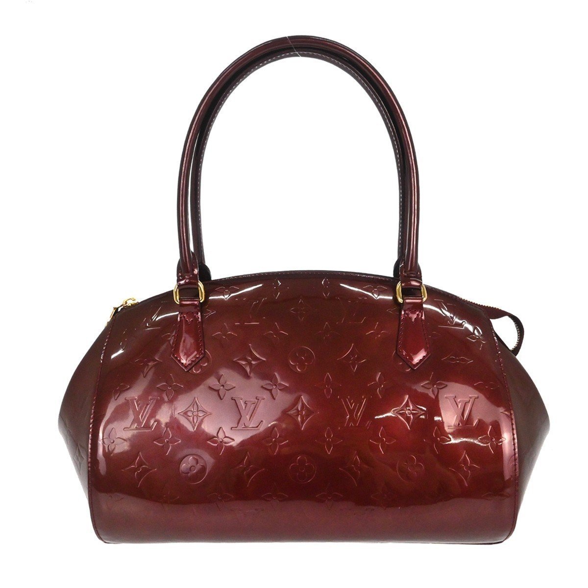Sherwood patent leather handbag