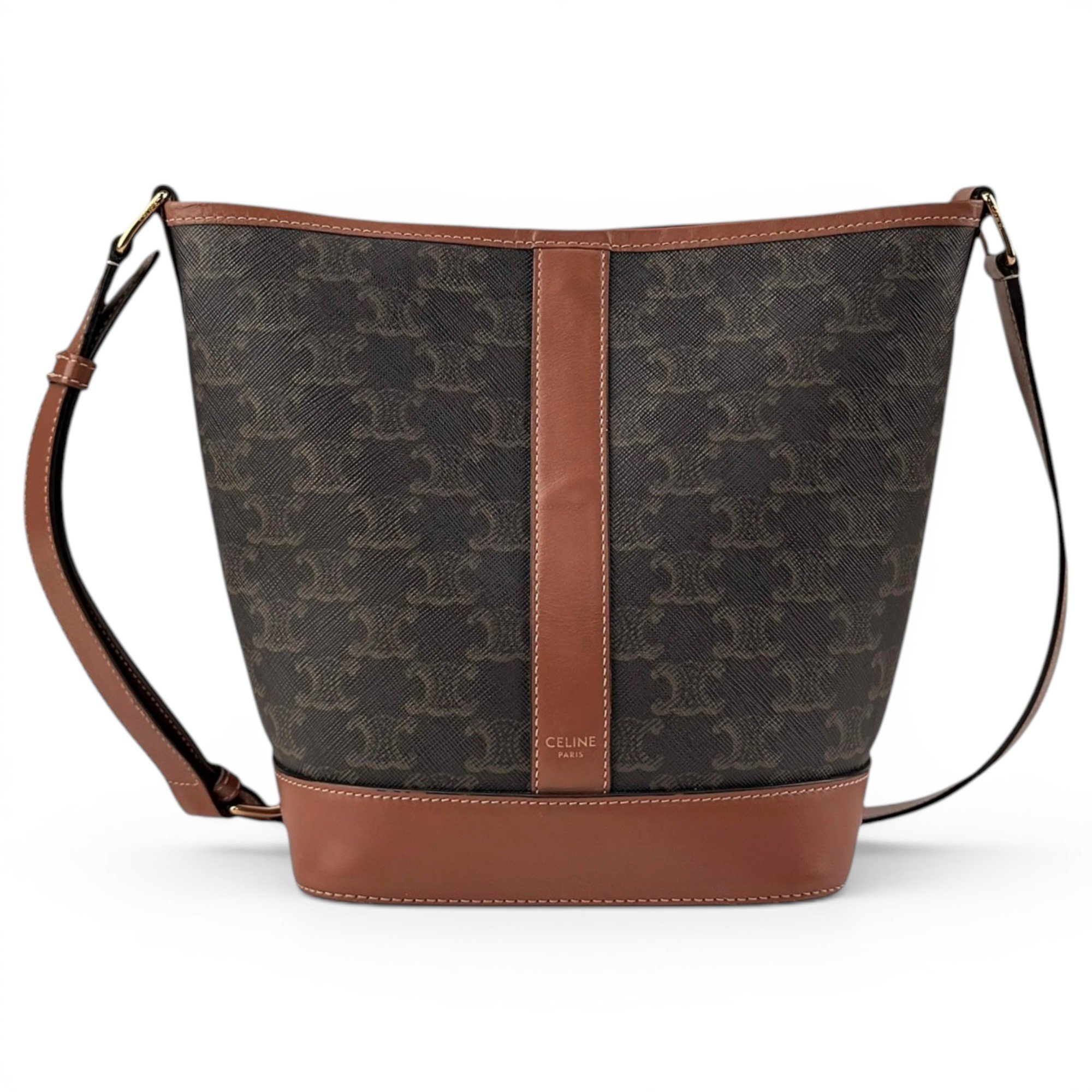 SAC SEAU leather crossbody bag