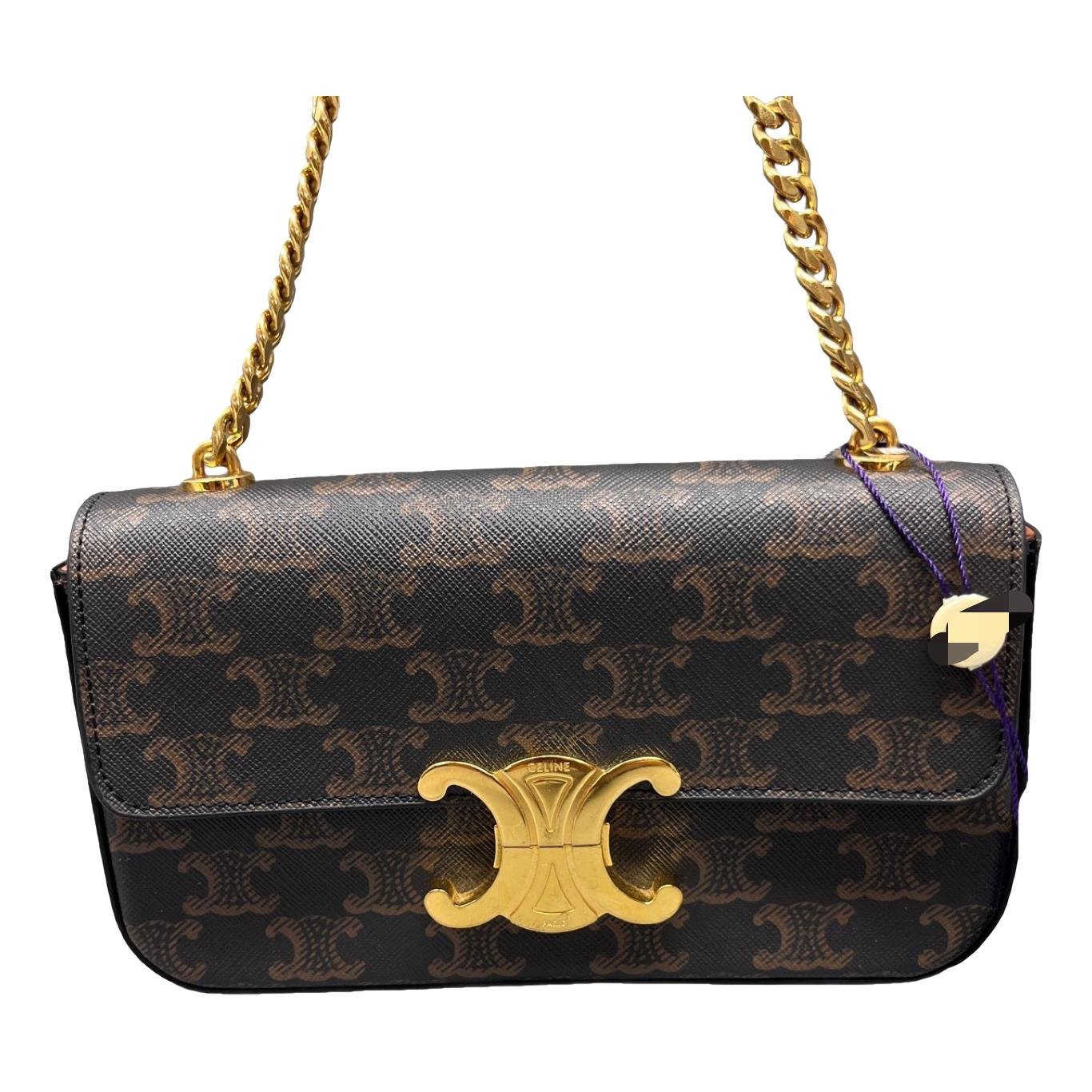 Triomphe Long leather handbag