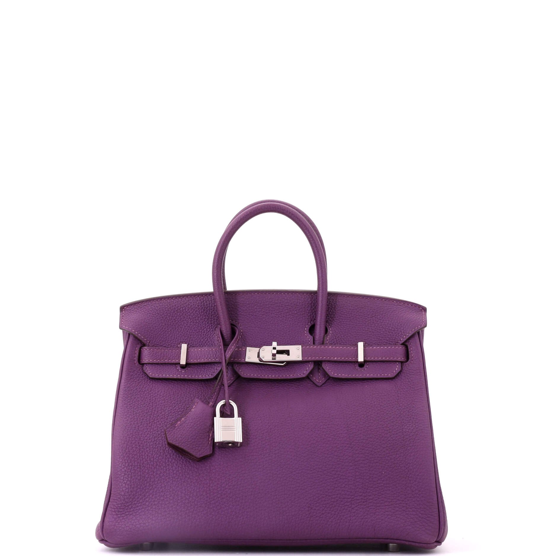 Birkin Handbag Anemone Togo with Palladium Hardware 25