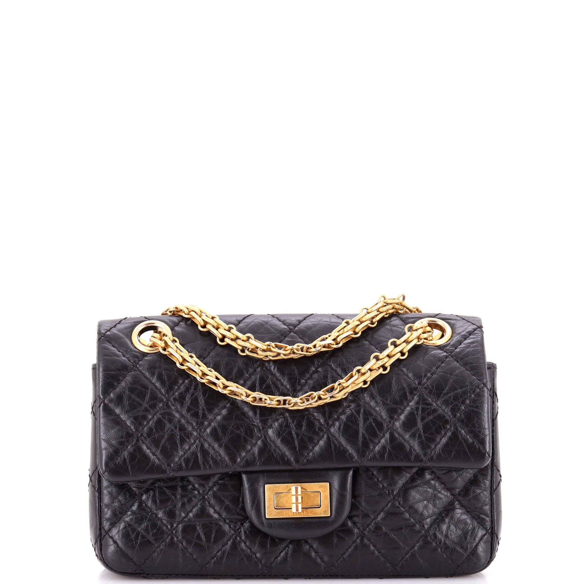 Reissue 2.55 Flap Bag Quilted Aged Calfskin Mini