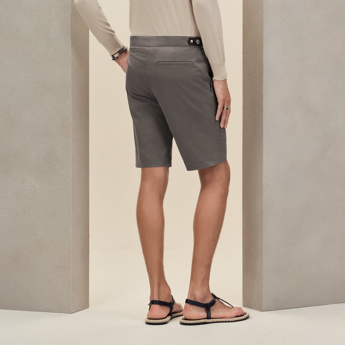 Gris Éléphant Saint Germain Fitted Shorts